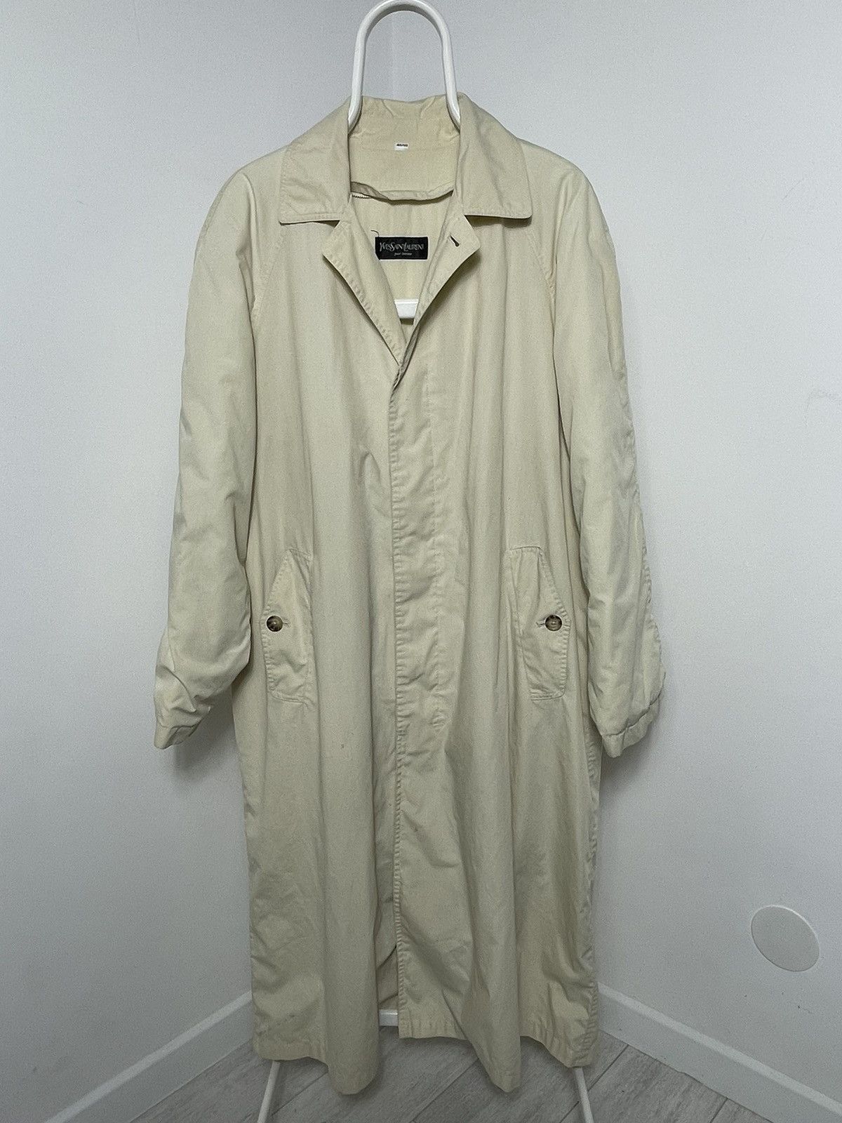 Yves Saint Laurent Rare Vintage Yves Saint Laurent Trench Coat Size US L / EU 52-54 / 3 - 1 Thumbnail