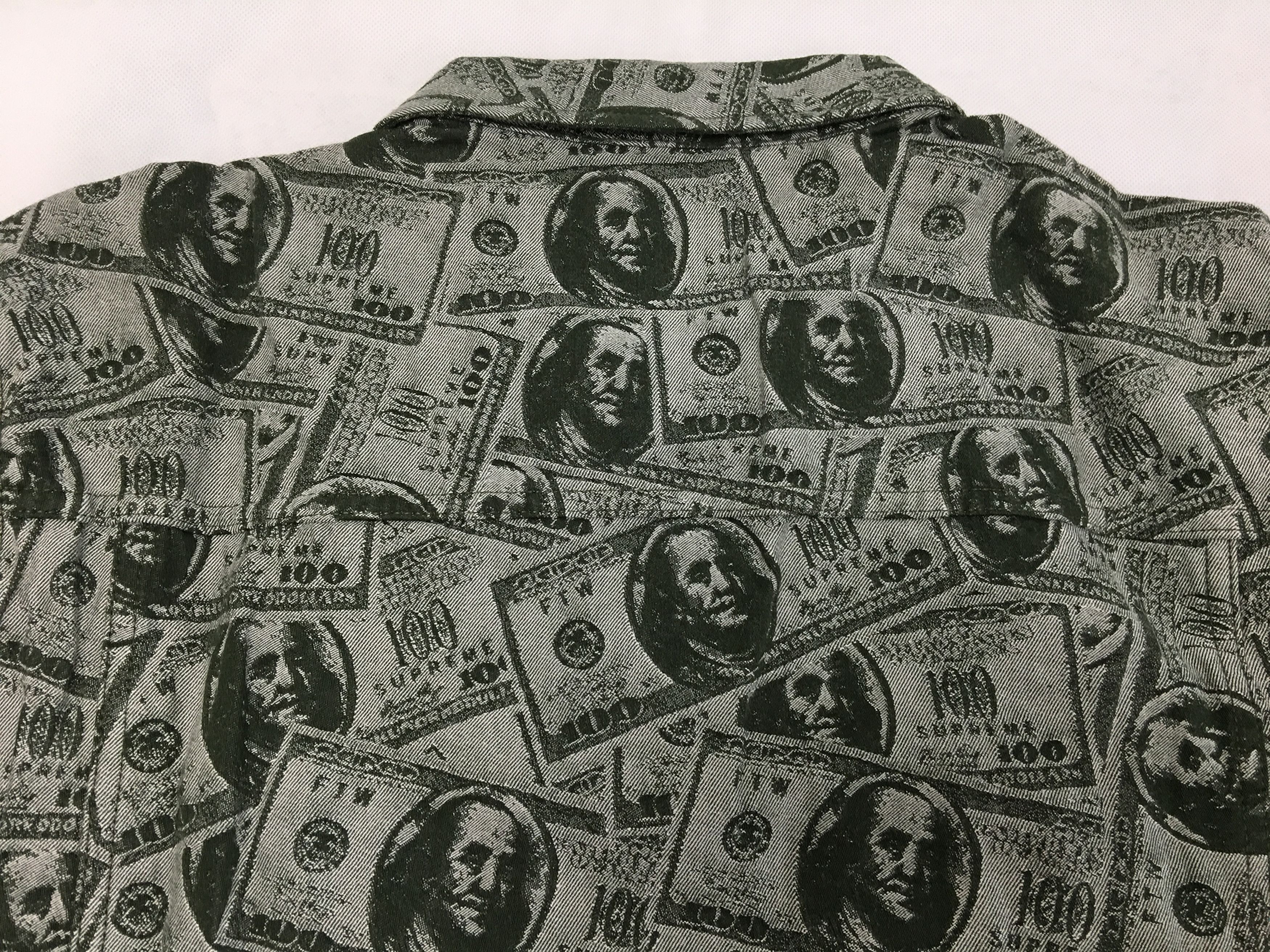 Supreme Supreme 100 Dollar Bill Trucker Jacket Green Large 2017F/W Size US L / EU 52-54 / 3 - 7 Thumbnail