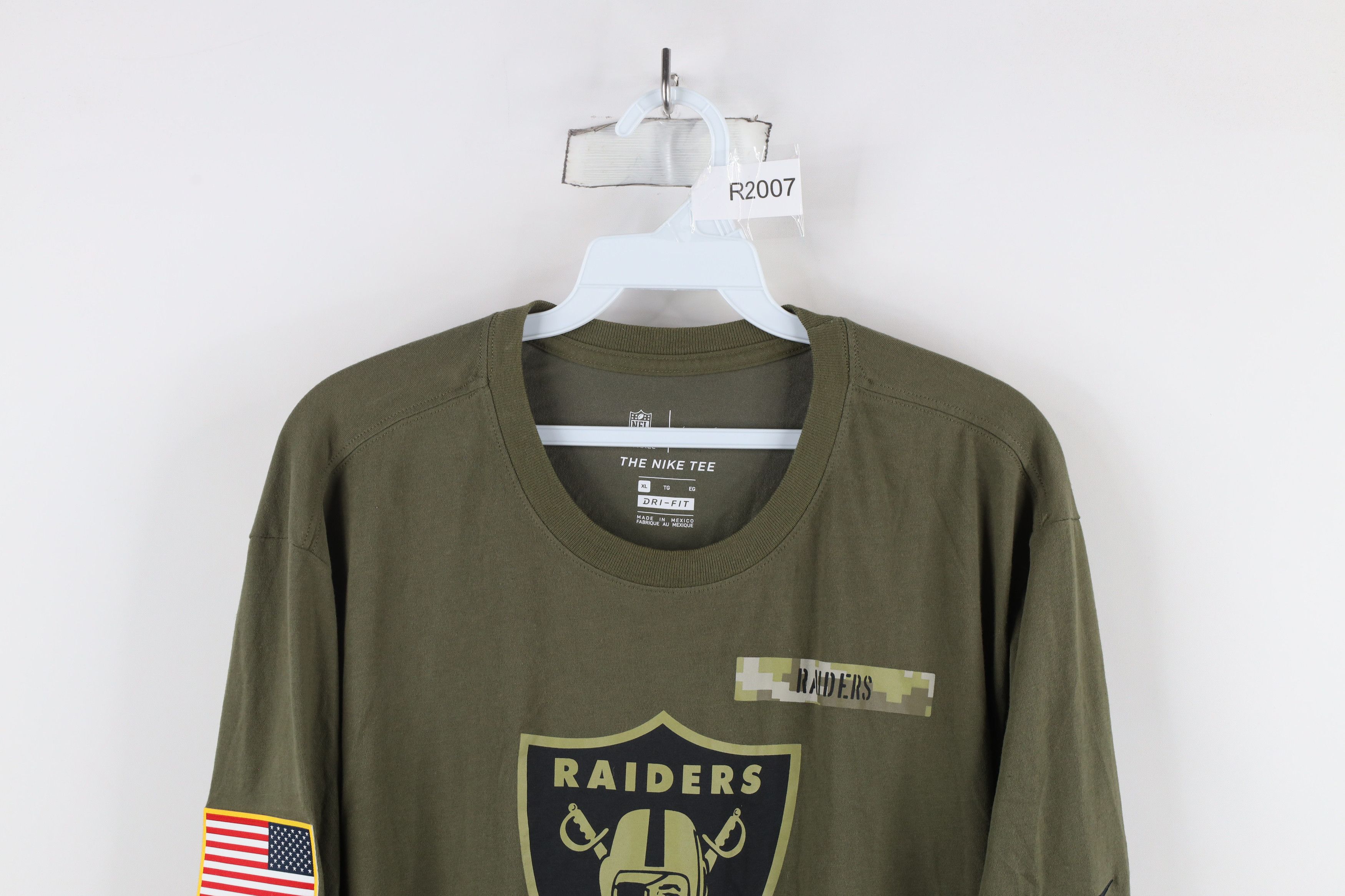 Nike × Vintage Nike Service Las Vegas Raiders Football Long Sleeve T-Shirt Size US XL / EU 56 / 4 - 2 Thumbnail