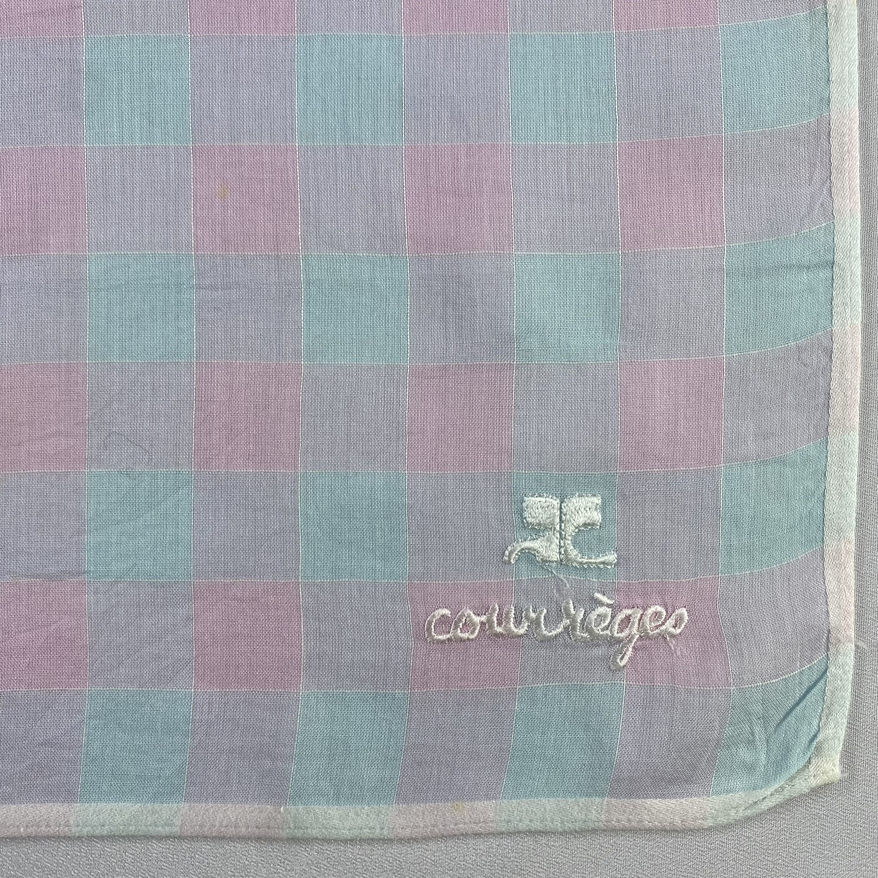 Courreges × Vintage Courreges Bandana/ Handkerchief / Neckerchief-P560 Size ONE SIZE - 3 Thumbnail