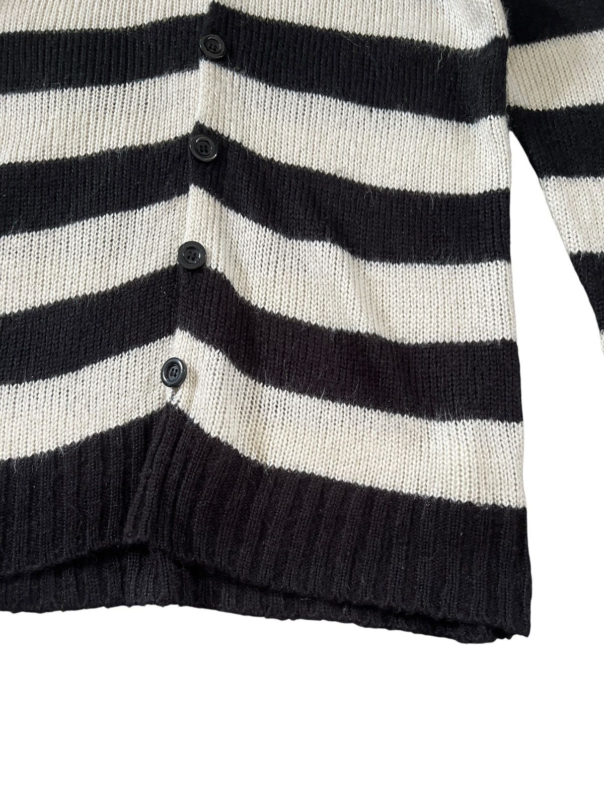 Algonquins Algonquins 🇯🇵 Border Stripes Button Knit Sweater Size L / US 10 / IT 46 - 6 Thumbnail
