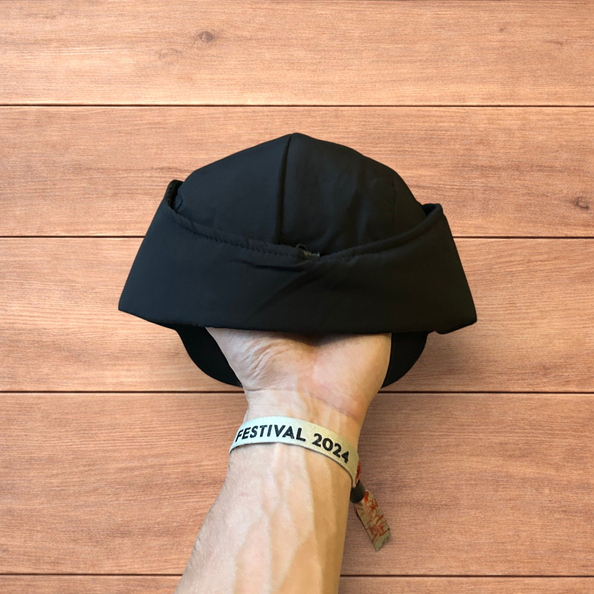 Japanese Brand Insane Russian Trapper Korean padded hat cap in black. Size ONE SIZE - 5 Thumbnail