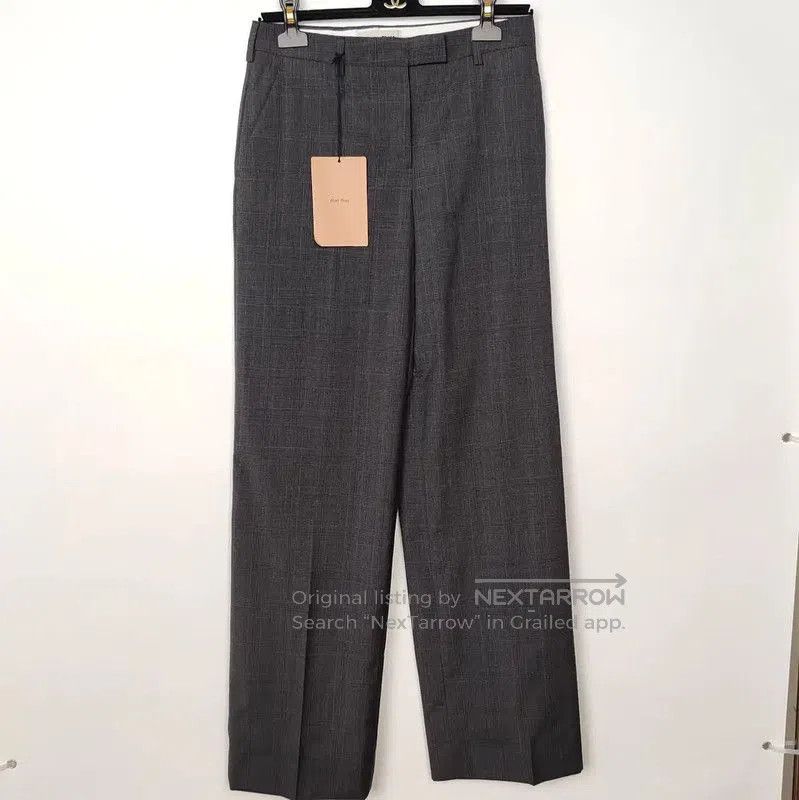 Miu Miu Gray Wool Casual Trousers .