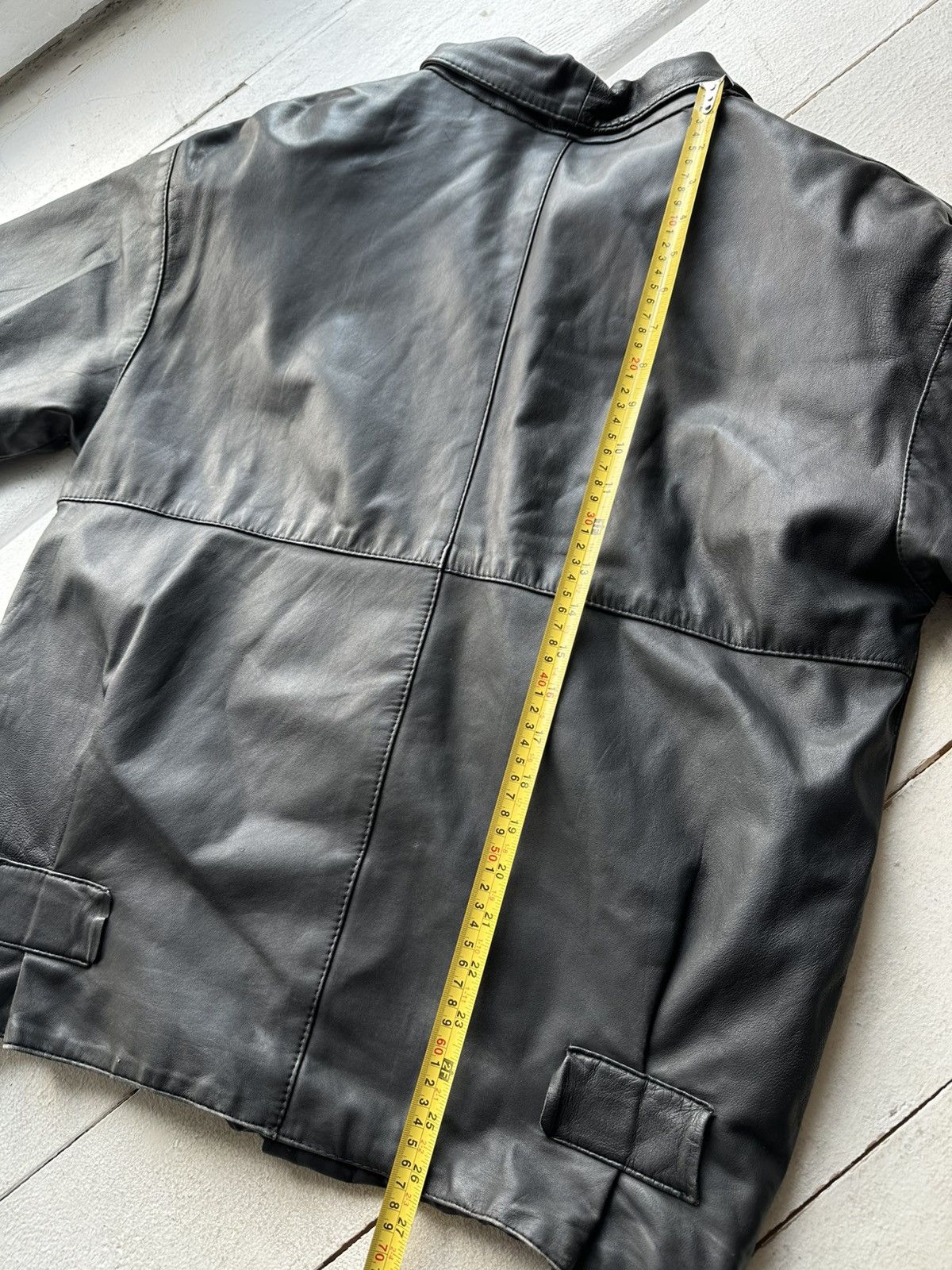 Other 🚨VNTG LEATHER JACKET AVANT GARDE ASYMMETRICAL BLACK MOTO Size US L / EU 52-54 / 3 - 16 Thumbnail