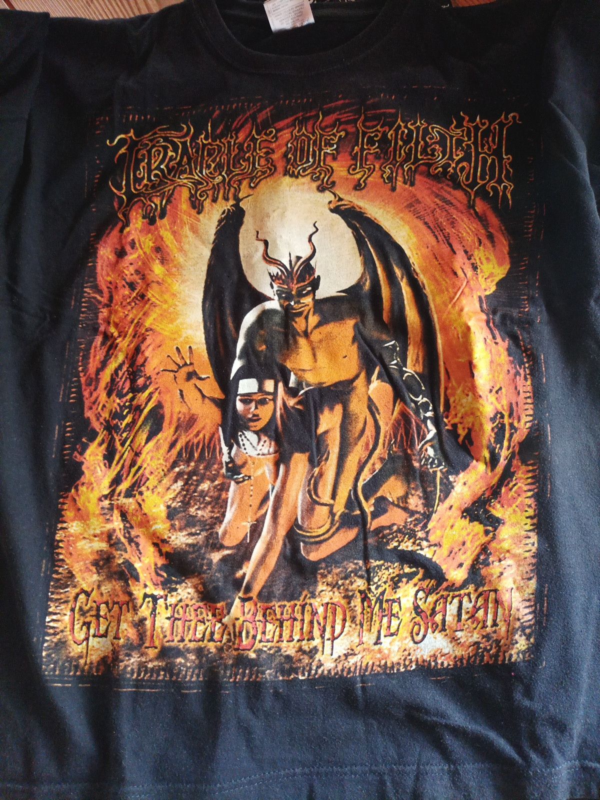 Vintage Cradle Of Filth get behind Satan tee Size US L / EU 52-54 / 3 - 4 Thumbnail