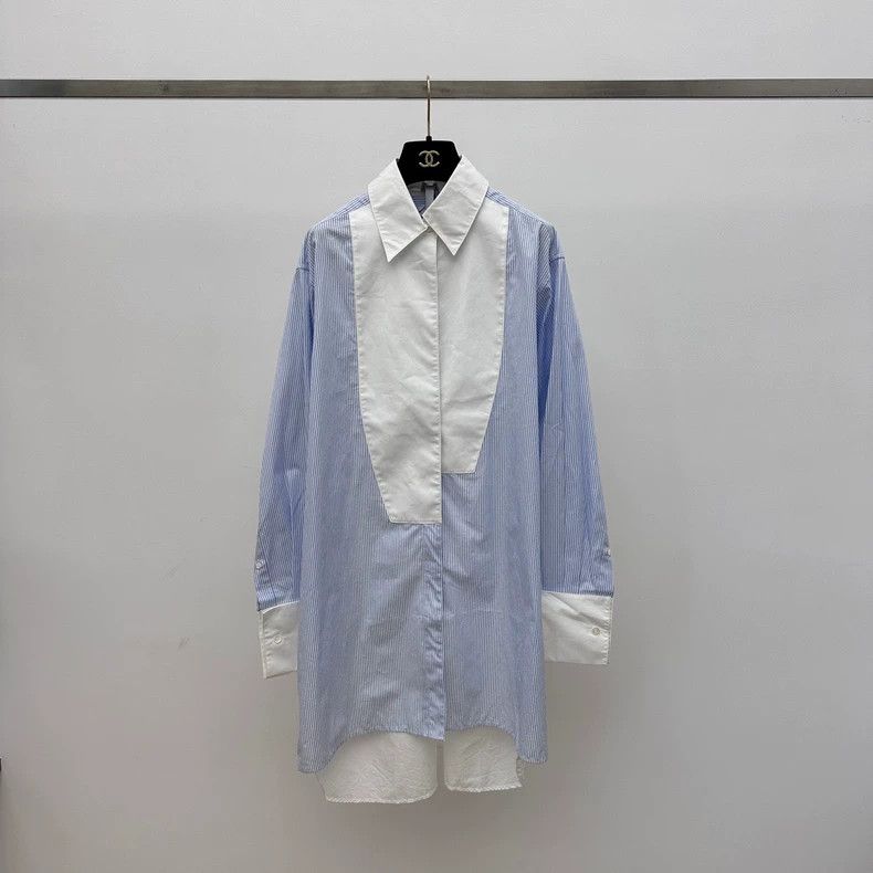 Loewe LOEWE Striped long loose shirt Size XS / US 0-2 / IT 36-38 - 1 Thumbnail