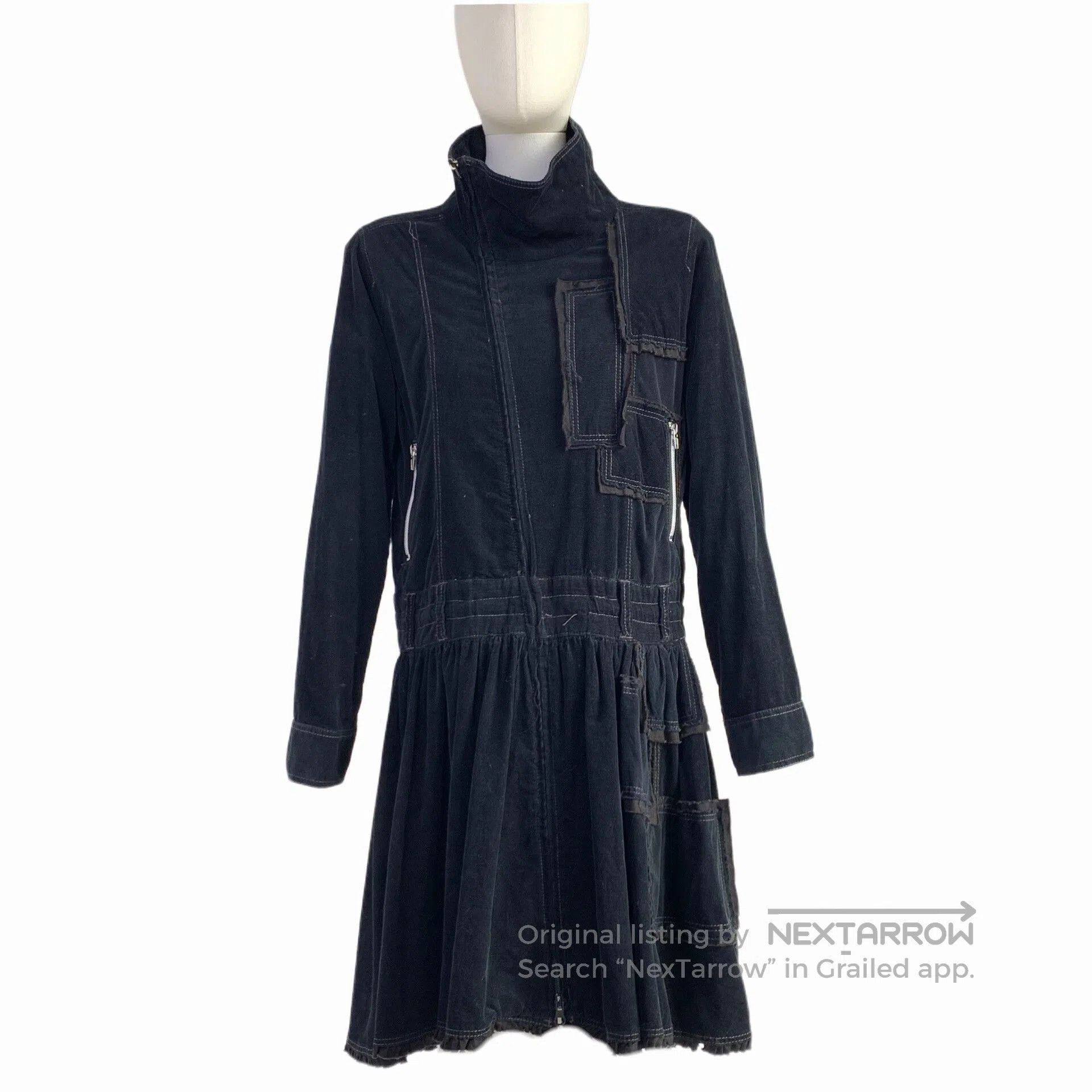 Other Asymmetrical Corduroy Windbreaker Coat. Size M / US 6-8 / IT 42-44 - 1 Thumbnail