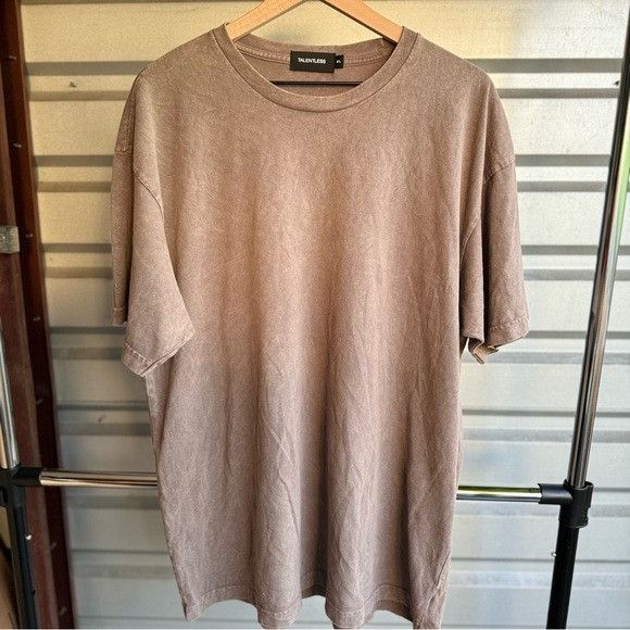 Designer × Talentless NEW TALENTLESS MENS DROP SHOULDER SHIITAKE TEE SZ XL Size US XL / EU 56 / 4 - 4 Thumbnail