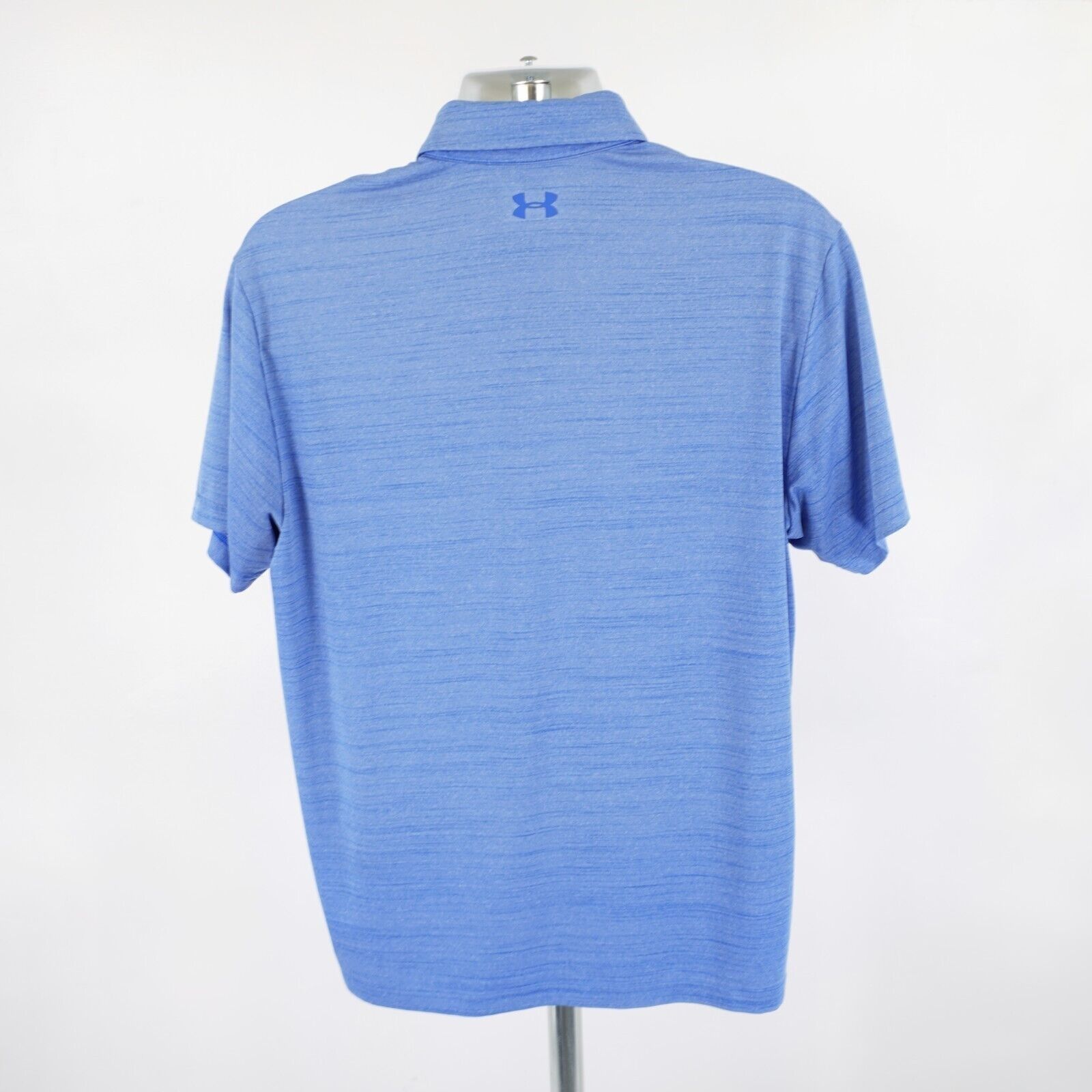 Under Armour Under Armour Loose Heatgear Large Heather Blue Polo Shirt Size US L / EU 52-54 / 3 - 6 Thumbnail