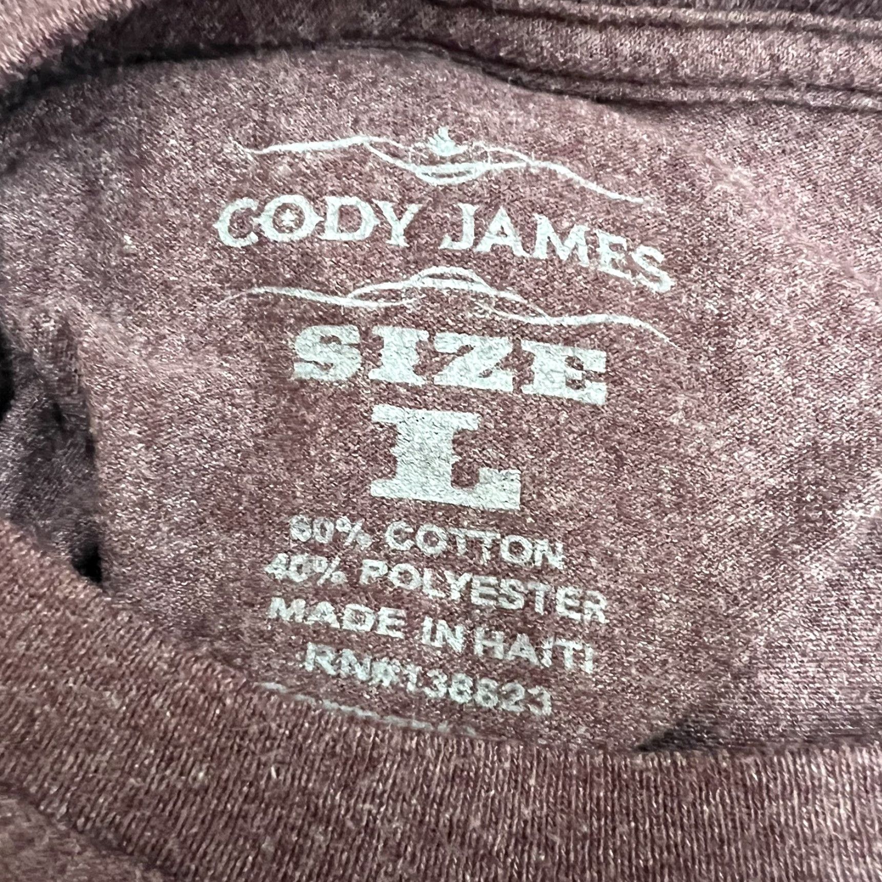Cody James Cody James Rodeo Of The Defeated Cropped T-Shirt Womens Size L Mauve Size L / US 10 / IT 46 - 5 Thumbnail