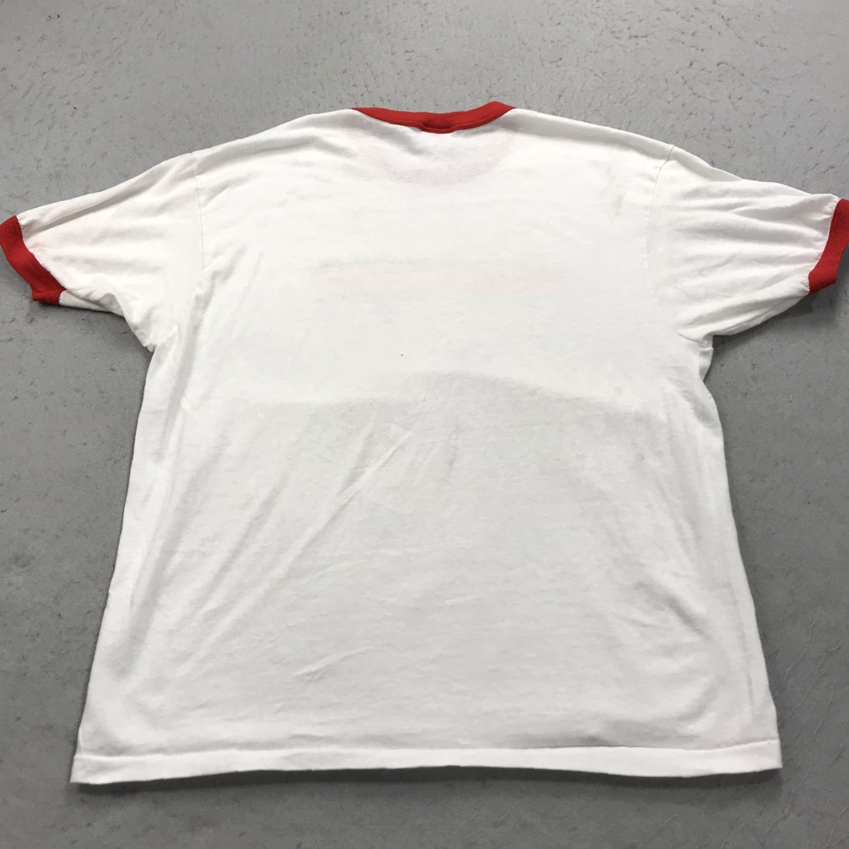 Hanes VINTAGE Hanes Santa Clara Vanguard Shirt Mens XL 80s White Cotton Crew Neck Short Sleeve Logo Single Stitch Drumline Collection Mens XL Size US XL / EU 56 / 4 - 7 Thumbnail