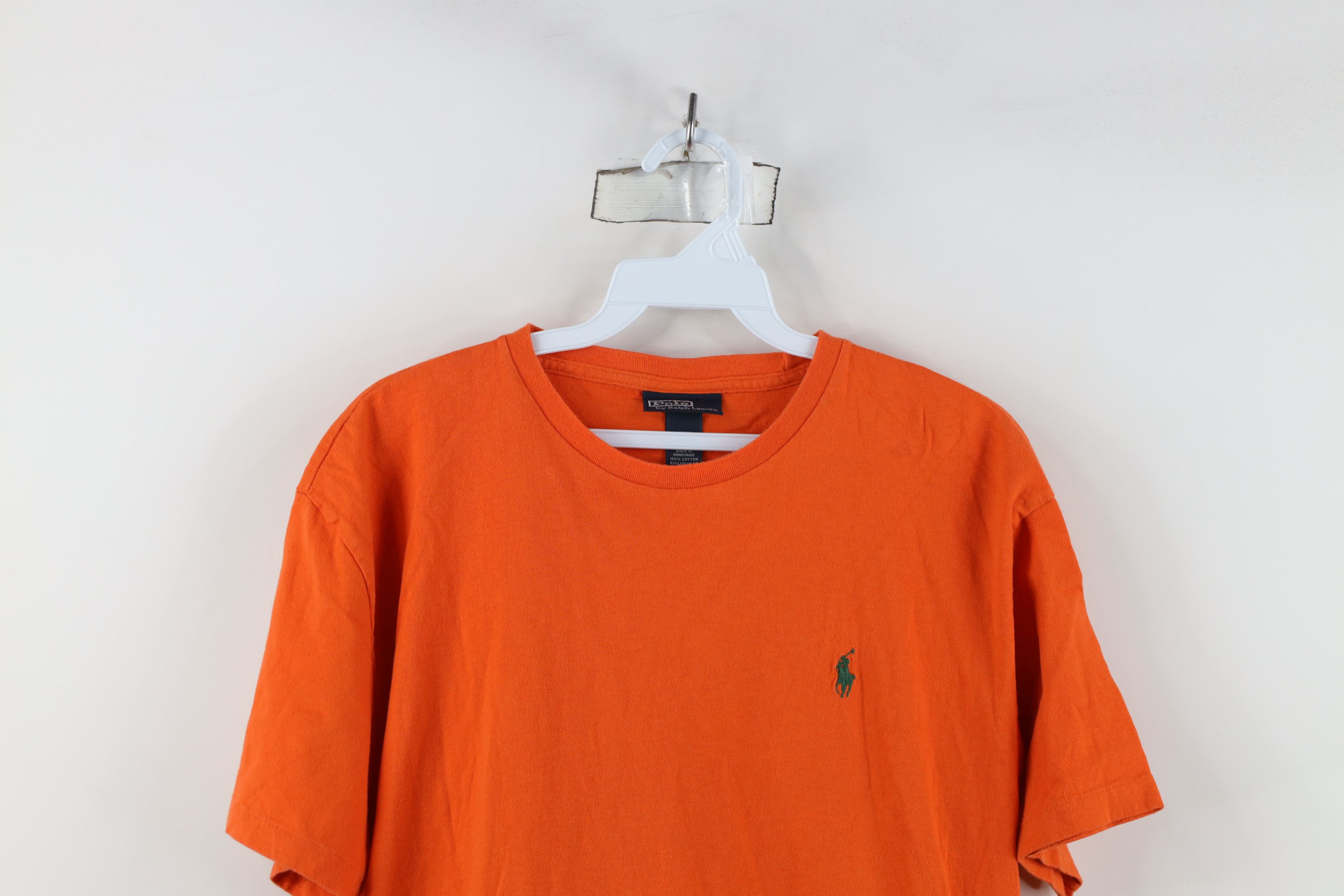 Ralph Lauren Vintage 90s Ralph Lauren Short Sleeve T-Shirt Orange Cotton Size US S / EU 44-46 / 1 - 2 Thumbnail