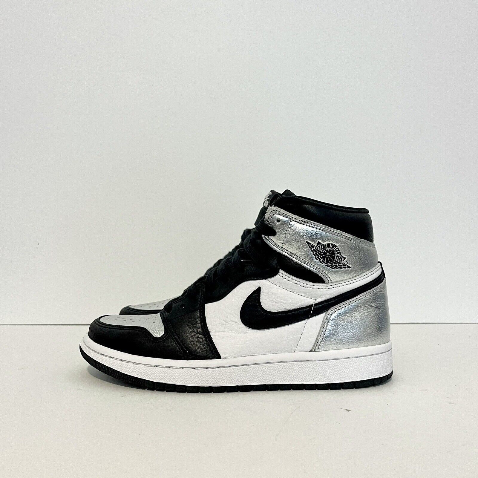 Jordan Brand 2020 Nike Air Jordan 1 Retro Hi Silver Toe CD0461 001 VNDS Size US 6.5 / IT 36.5 - 1 Thumbnail