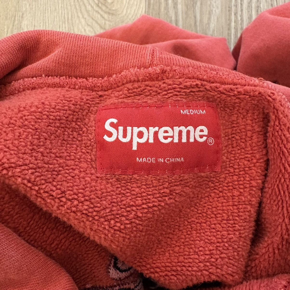 Supreme Supreme Overdyed Dragon Hooded Sweatshirt Red Medium Size US M / EU 48-50 / 2 - 7 Thumbnail