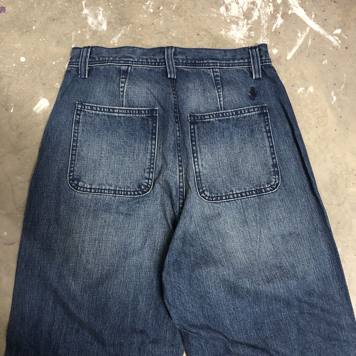 JW Anderson × Uniqlo JW Anderson x Uniqlo Baker-Style Denim Relaxed Work Pants Size US 27 - 8 Thumbnail