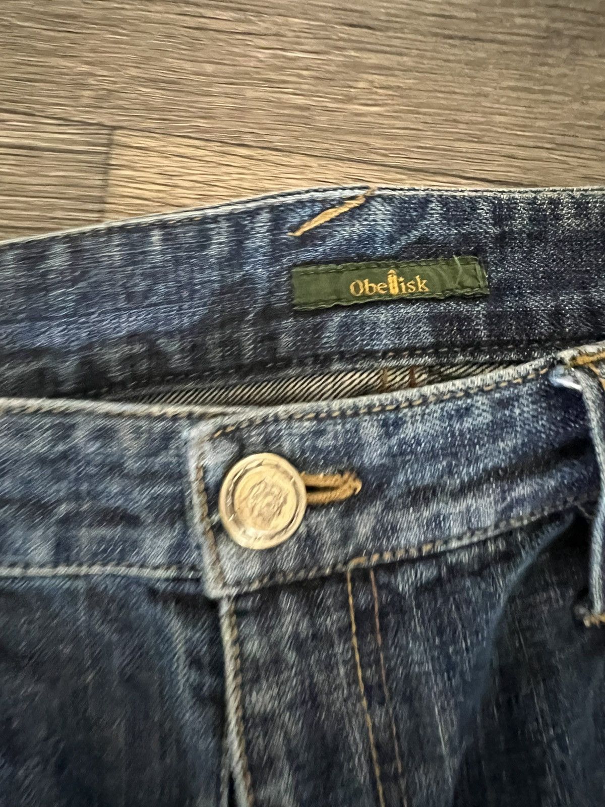 Hysteric Glamour × Obelisk Obelisk distress denim jeans Size US 32 / EU 48 - 2 Thumbnail