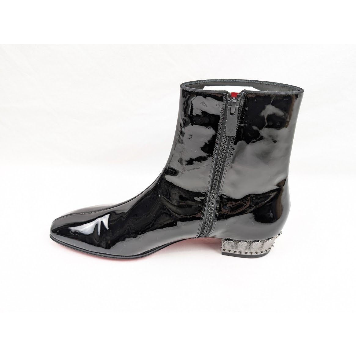 Christian Louboutin o1rshd1 Lipsiboot 35mm Patent Leather Boot in Black Size US 12 / EU 45 - 10 Thumbnail