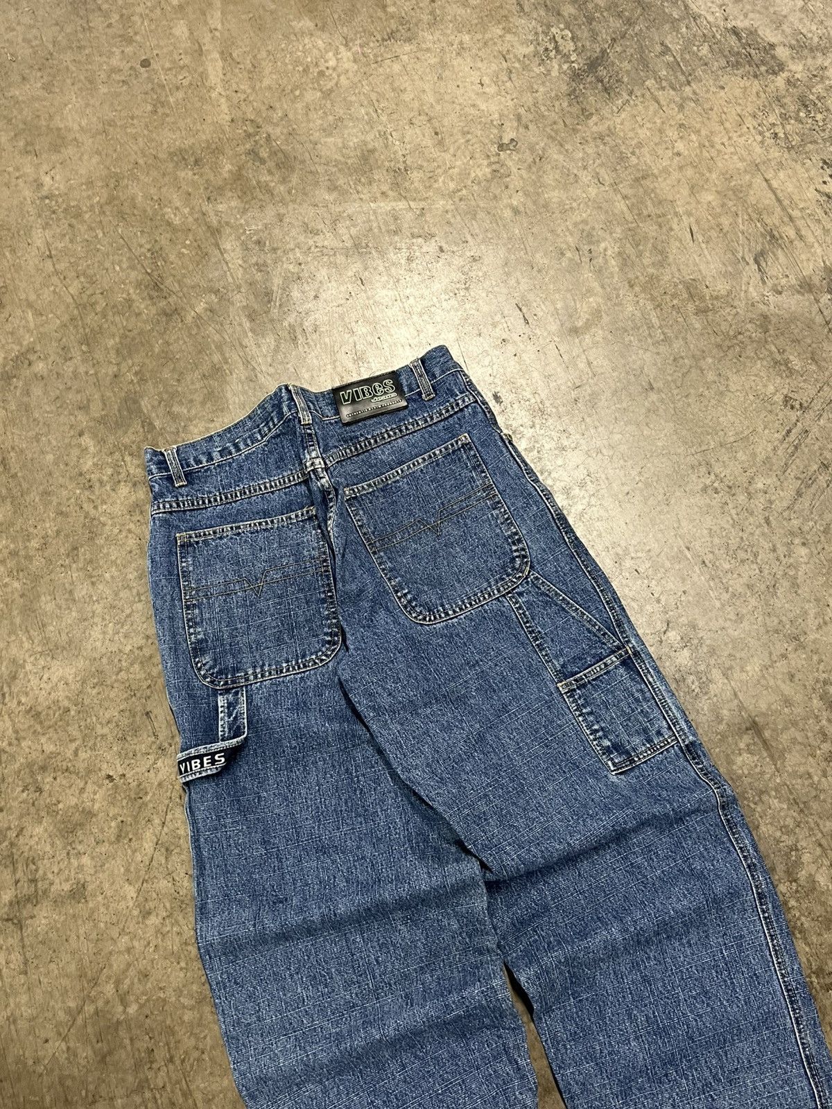 Vintage Y2k vibes baggy fit wide leg skater denim carpenter cargos Size US 32 / EU 48 - 3 Thumbnail