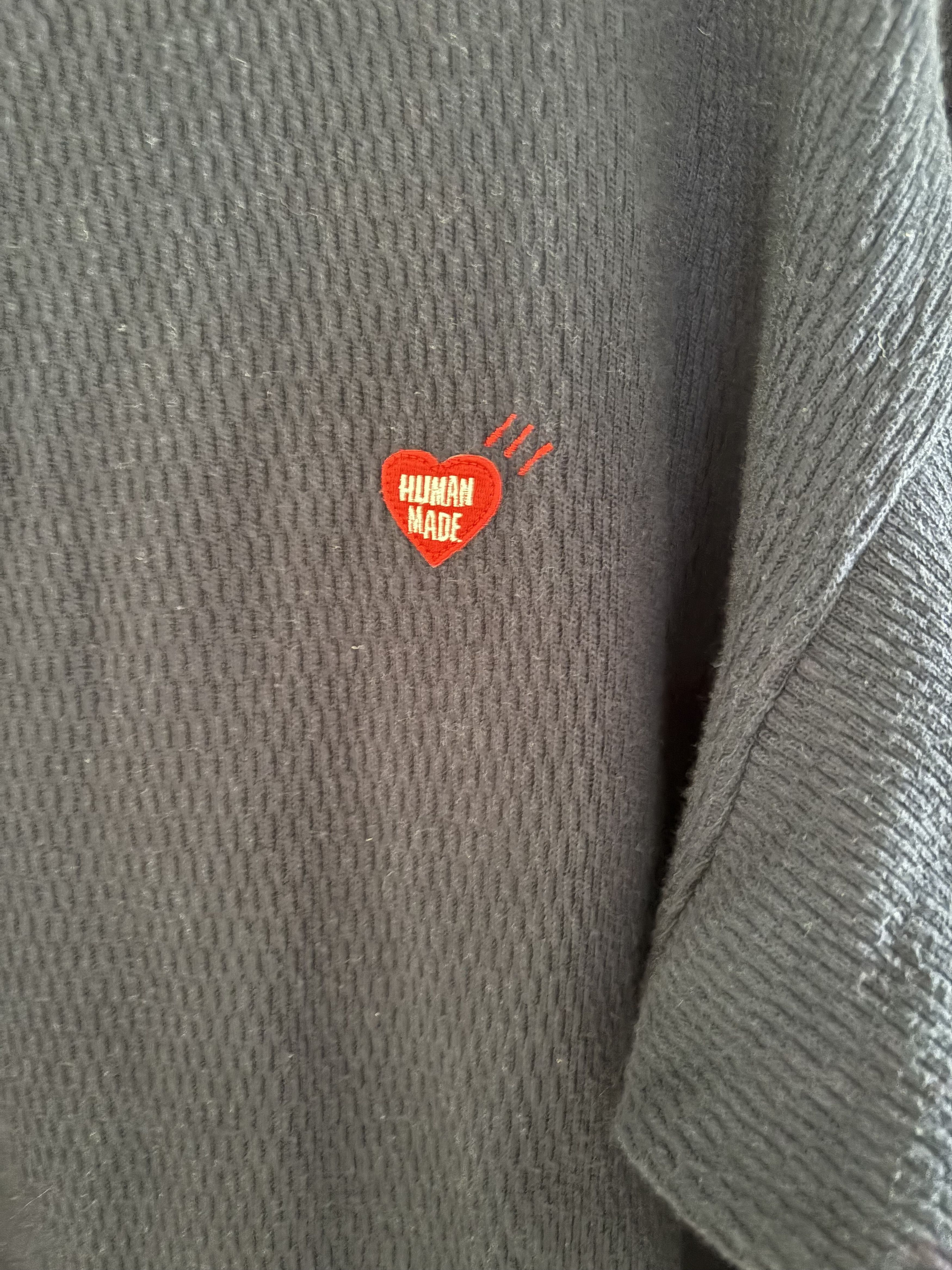 Human Made Human Made heart logo knit navy sweater Size US L / EU 52-54 / 3 - 2 Thumbnail