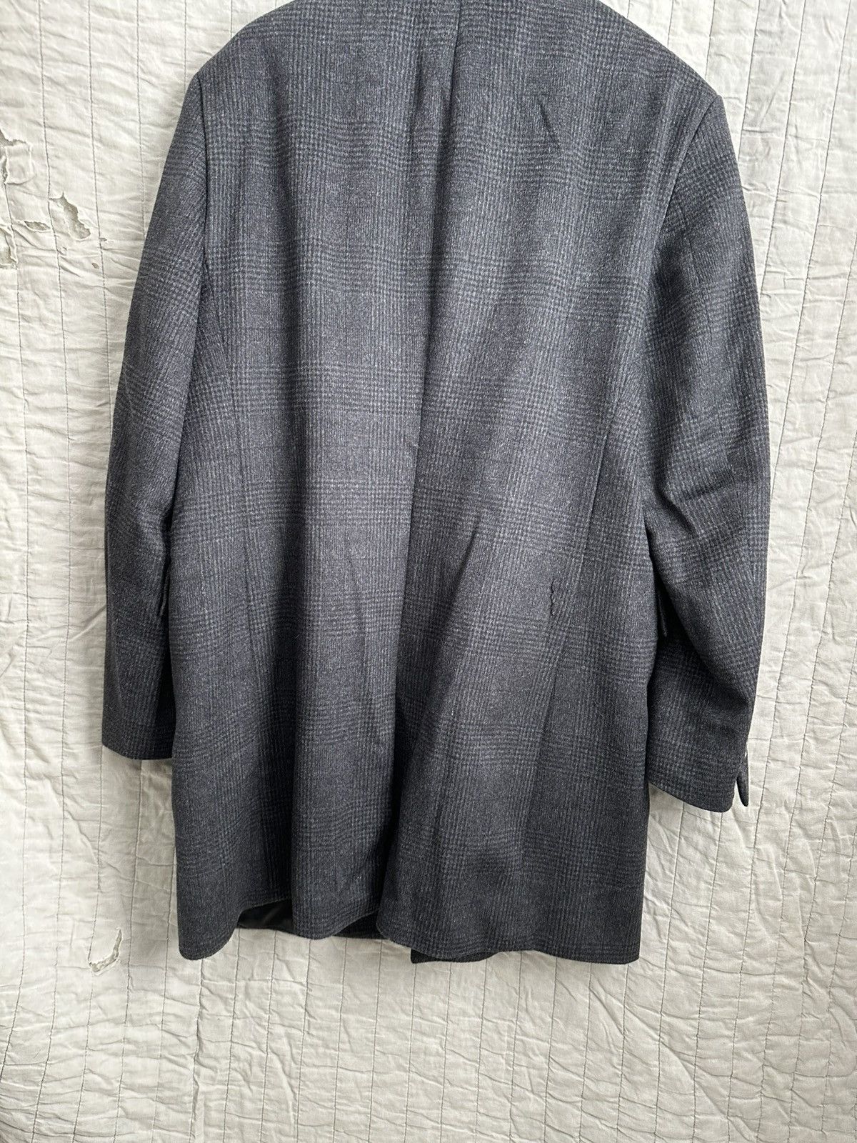 John Varvatos John Varvatos Grey Flannel Overcoat Size US L / EU 52-54 / 3 - 2 Thumbnail