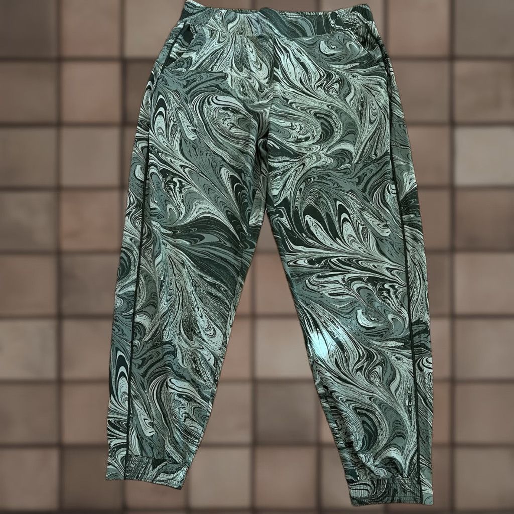 Athleta Athleta Womens Brooklyn Jogger Pants Pull On In Sumi Marble Green Size 14 Size 36" / US 14 / IT 50 - 1 Thumbnail