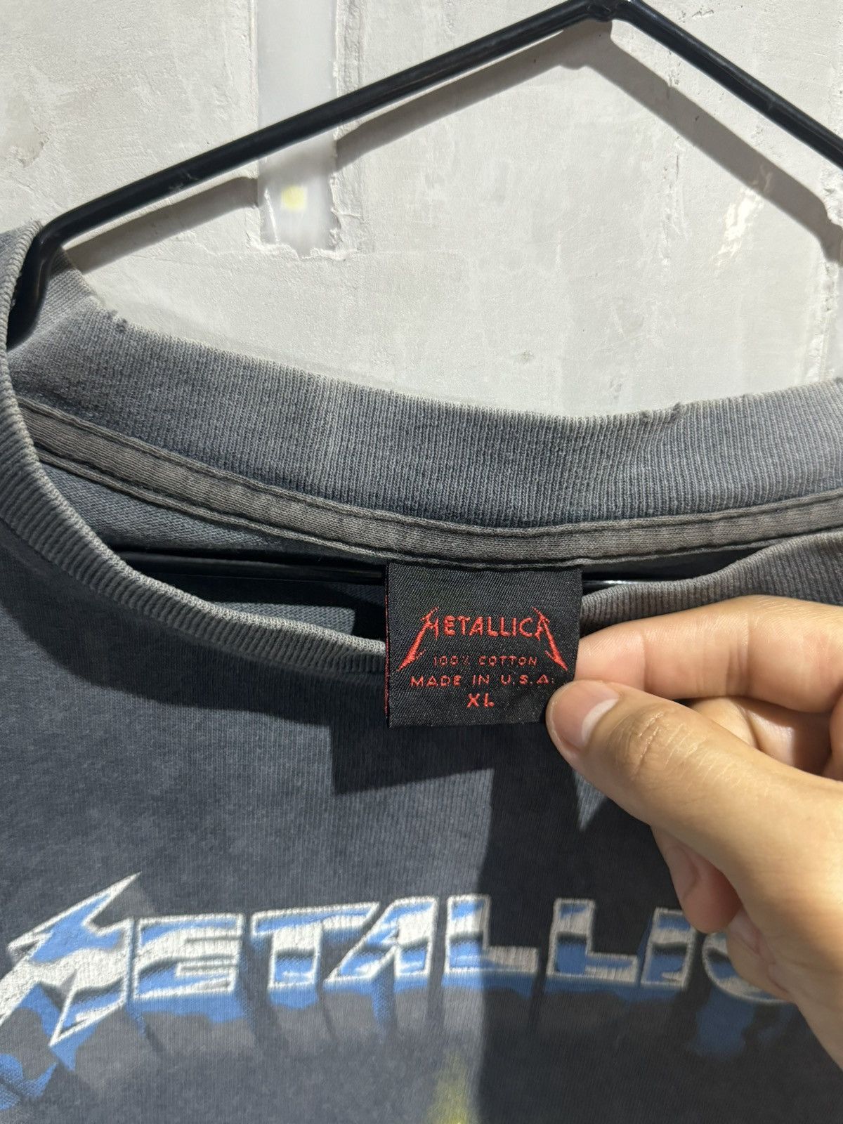Band Tees × Metallica × Vintage Vintage OG 1980s Metallica Metal Up Your Ass Size US XL / EU 56 / 4 - 5 Thumbnail