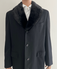 Brioni BRIONI Cashmere Mink Fur Overcoat, Size 52R Size US L / EU 52-54 / 3 - 2 Thumbnail