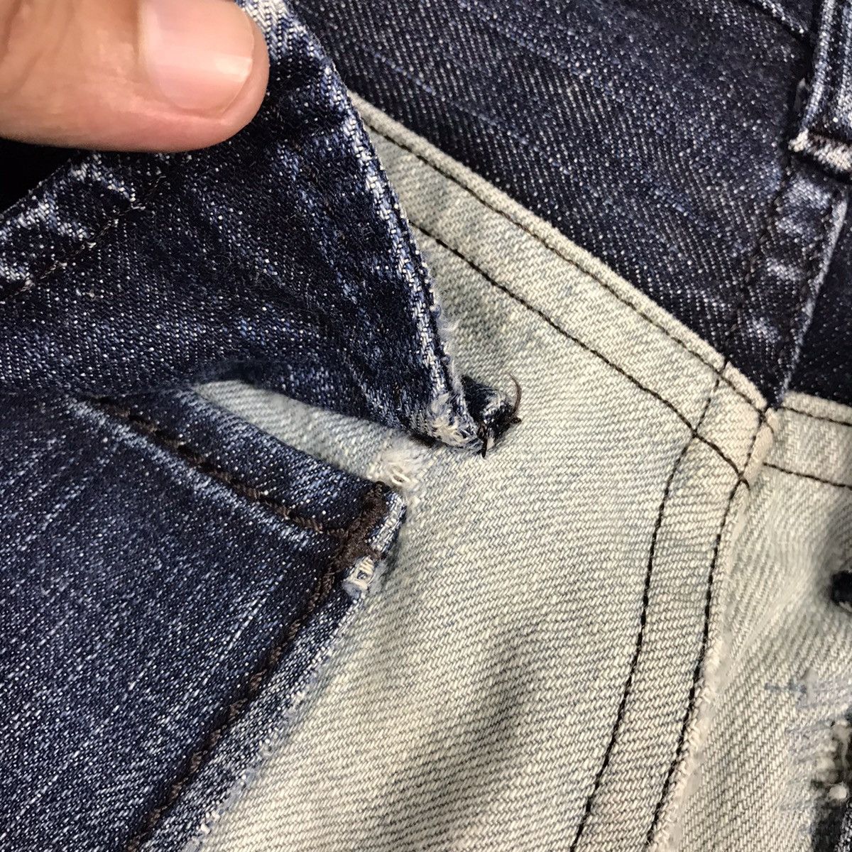 Number (N)ine NUMBER NIME LIGHT DENIM BUSHPANTS DISTRESS JEANS Size US 30 / EU 46 - 14 Thumbnail