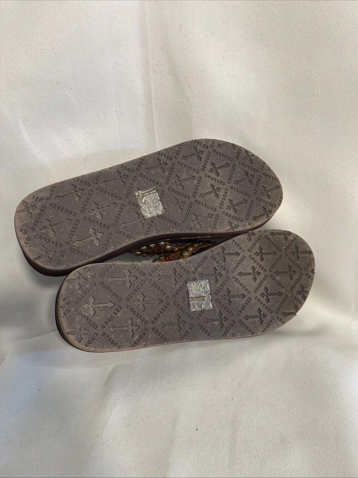 Designer Crossed by Gypsy Soule Flip Flops Women's 7 FREEDOM Size US 7 / IT 37 - 6 Thumbnail