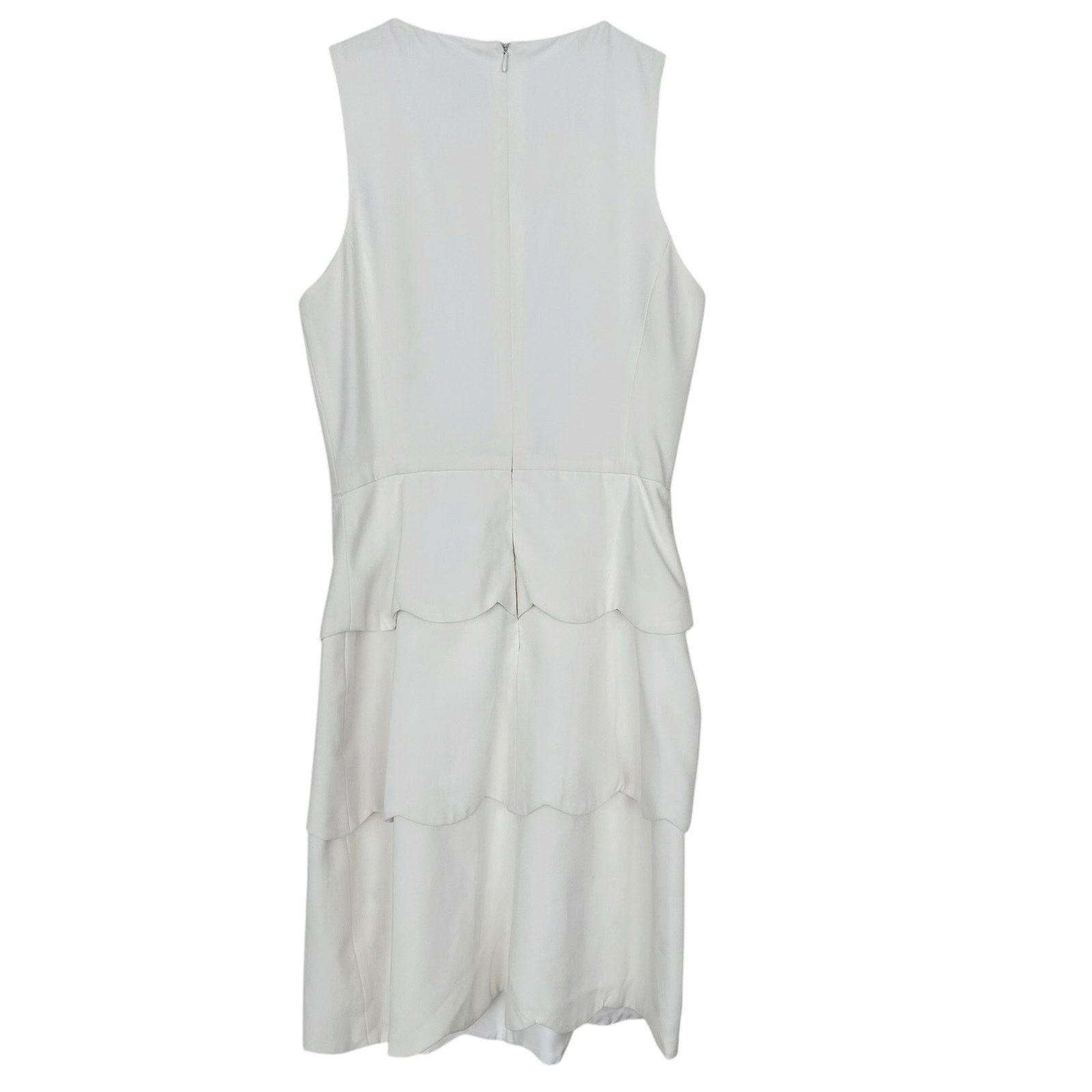 Badgley Mischka Belle Badgley Mischka White Tiered Dress Sz 2 Size XS / US 0-2 / IT 36-38 - 6 Thumbnail