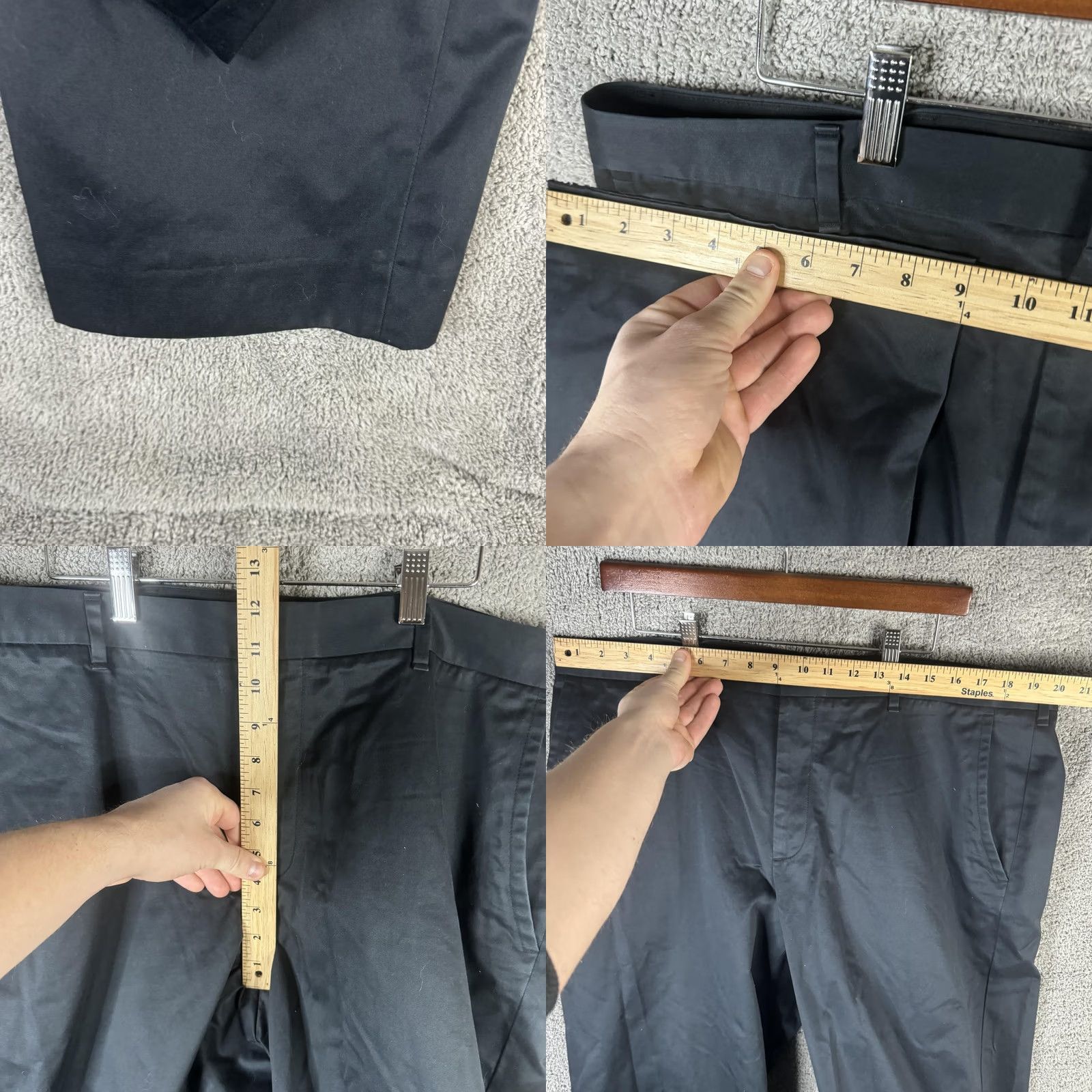 Bonobos Bonobos Pants Mens 40x34 Black Weekday Warrior Chino Dress Casual Cotton Flat Front Pockets Straight Leg Mens Size US 40 / EU 56 - 8 Thumbnail