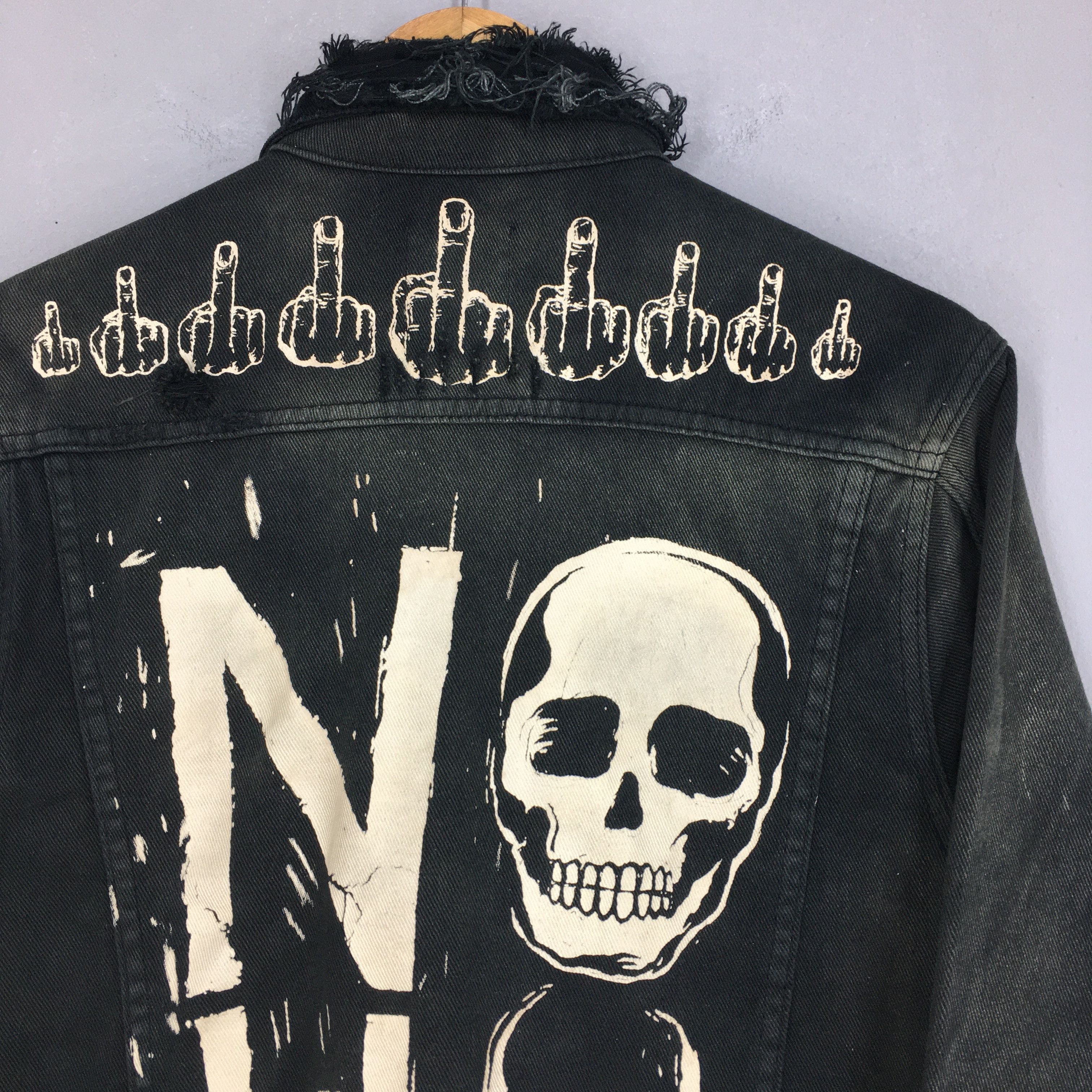 Vintage Vintage Faded Distressed No Hope Trucker Denim Jacket Small Size US S / EU 44-46 / 1 - 8 Thumbnail