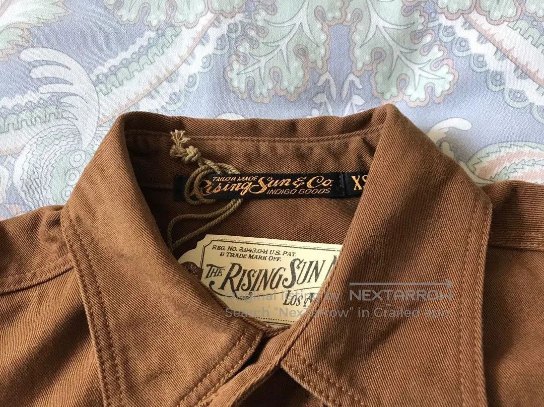 Rising Sun & Co. Rising Sun Brown Work Shirt XS. Size US XS / EU 42 / 0 - 6 Thumbnail