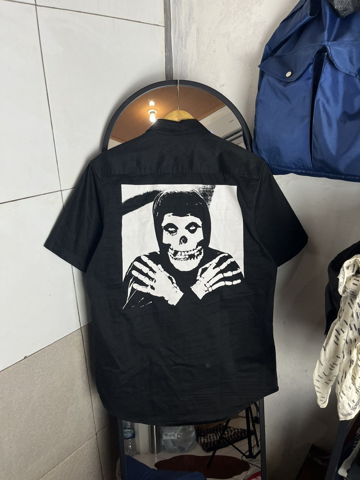 Supreme シュプリーム misfits Work Shirt スカル Supreme Supreme x Misfits Workshirt (Black) | Grailed