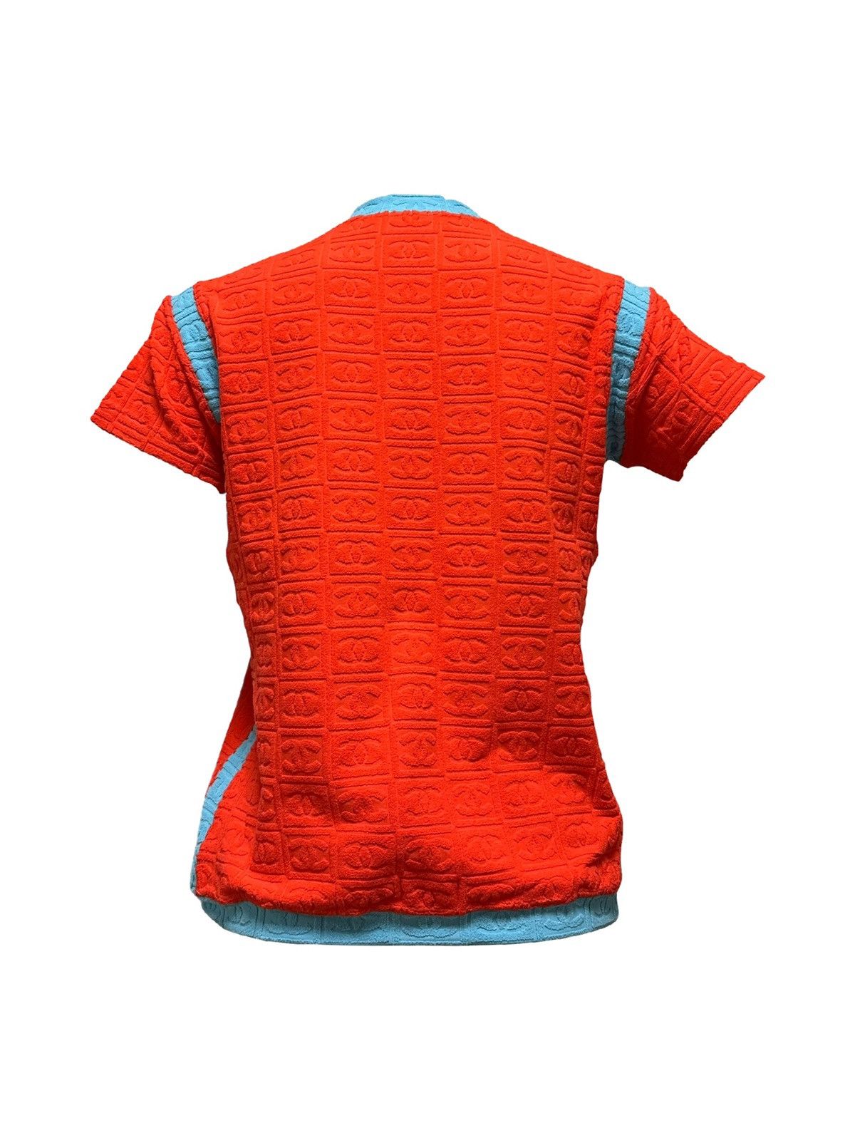 Chanel CHANEL Sport S/S 2002 CC Emboss Jacquard Terry Cloth T-Shirt Size M / US 6-8 / IT 42-44 - 2 Thumbnail