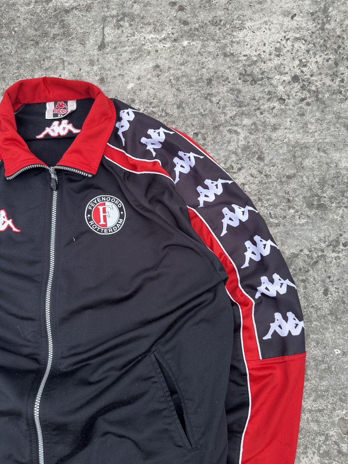 Kappa Vintage Feyenoord Kappa Lampas Jacket Sportswear Rare 90s XL Size US XL / EU 56 / 4 - 3 Thumbnail