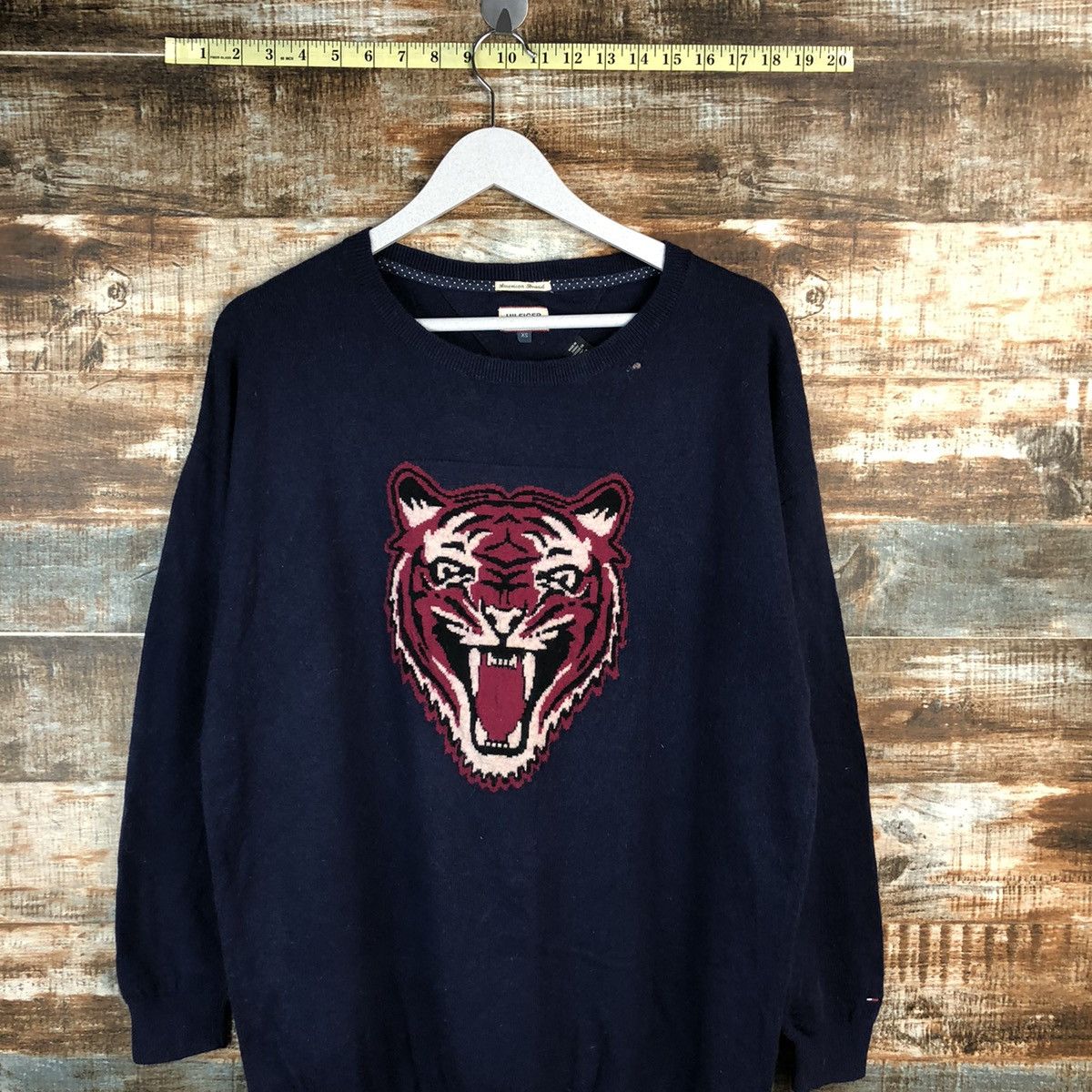 Tommy Hilfiger Tommy Hilfiger Tiger Dark Blue Knitwear sweatshirt #A1542 Size US XS / EU 42 / 0 - 2 Thumbnail