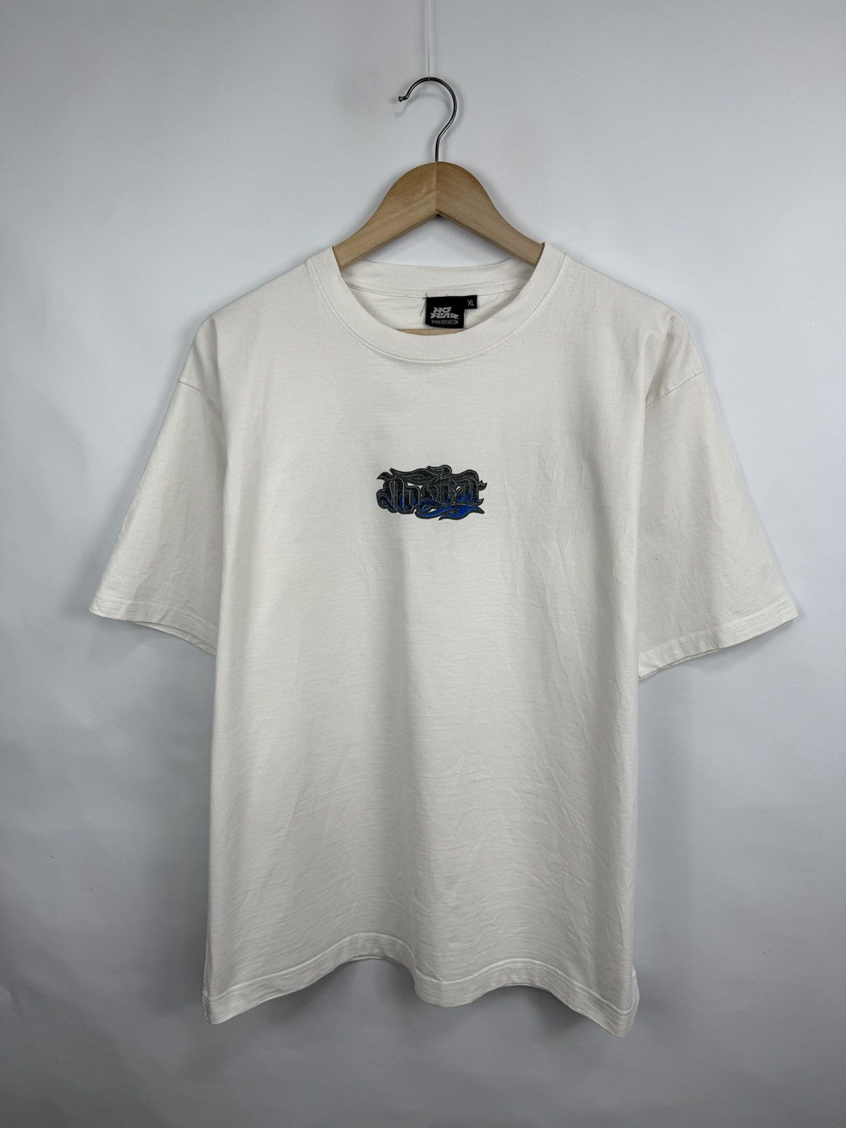 No Fear 🇺🇸💀 Vintage 90s No Fear Blue Fire Y2K T-Shirt Rare Retro Size US XL / EU 56 / 4 - 6 Thumbnail