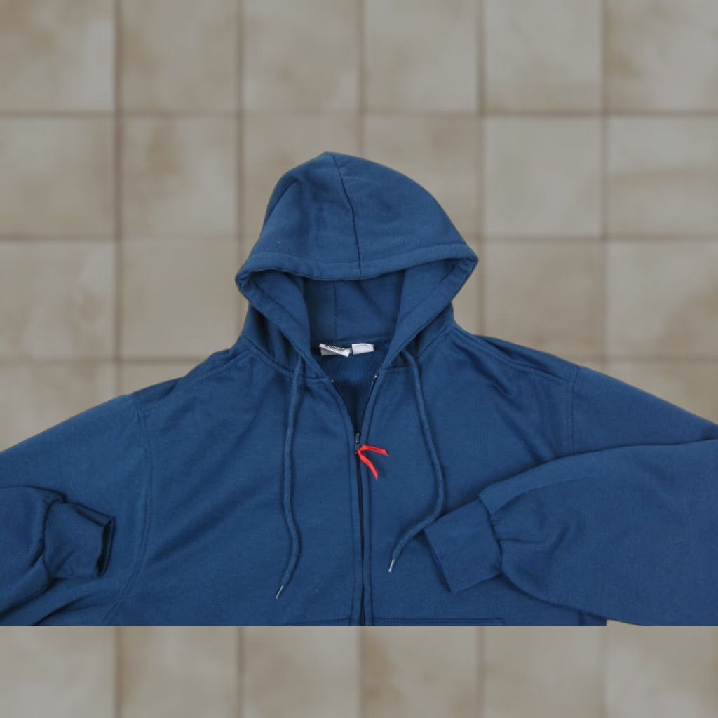 Vintage VINTAGE Franklin Hoodie Men L Blue Full Zip Fleece Sweatshirt 90s Logo Size US L / EU 52-54 / 3 - 1 Thumbnail