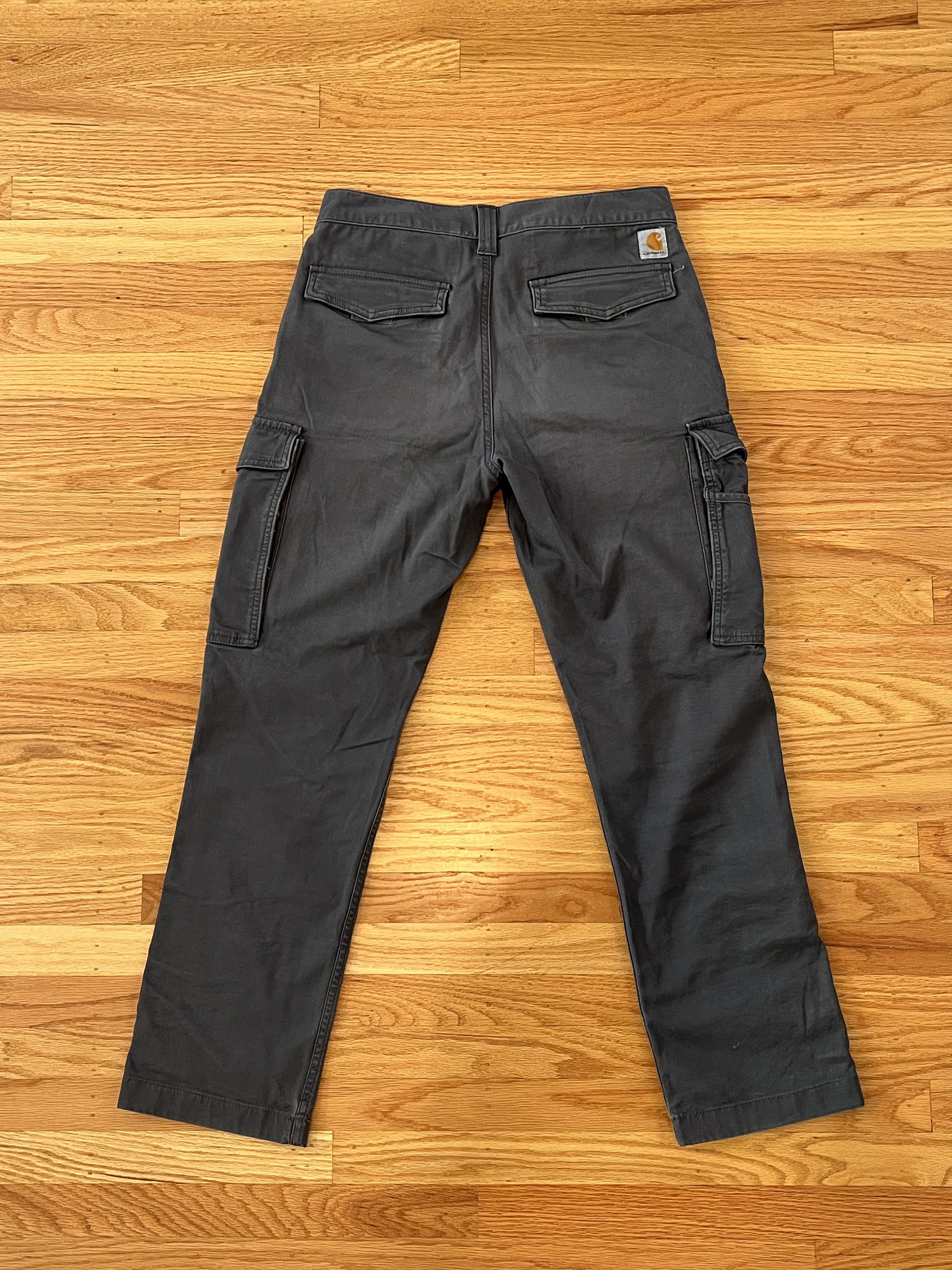 Carhartt Relaxed Fit Gray Cargo Pant Size US 31 - 2 Thumbnail
