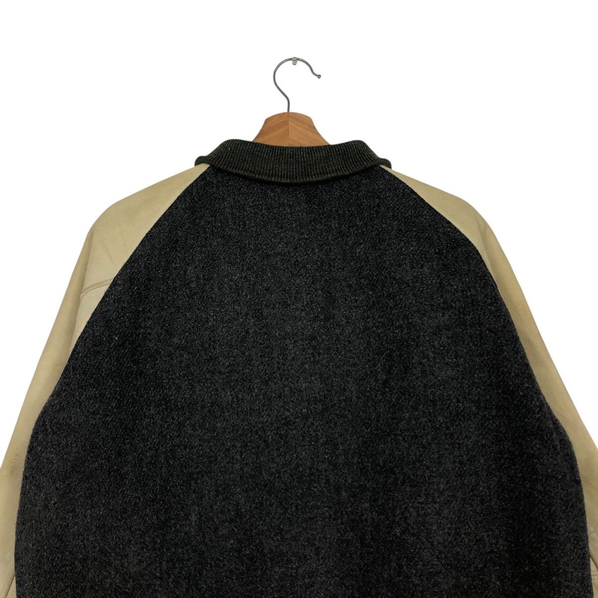 Japanese Brand 📌Vintage Bomber Leather Jacket Ivy's League Issey Miyake Size US L / EU 52-54 / 3 - 10 Thumbnail