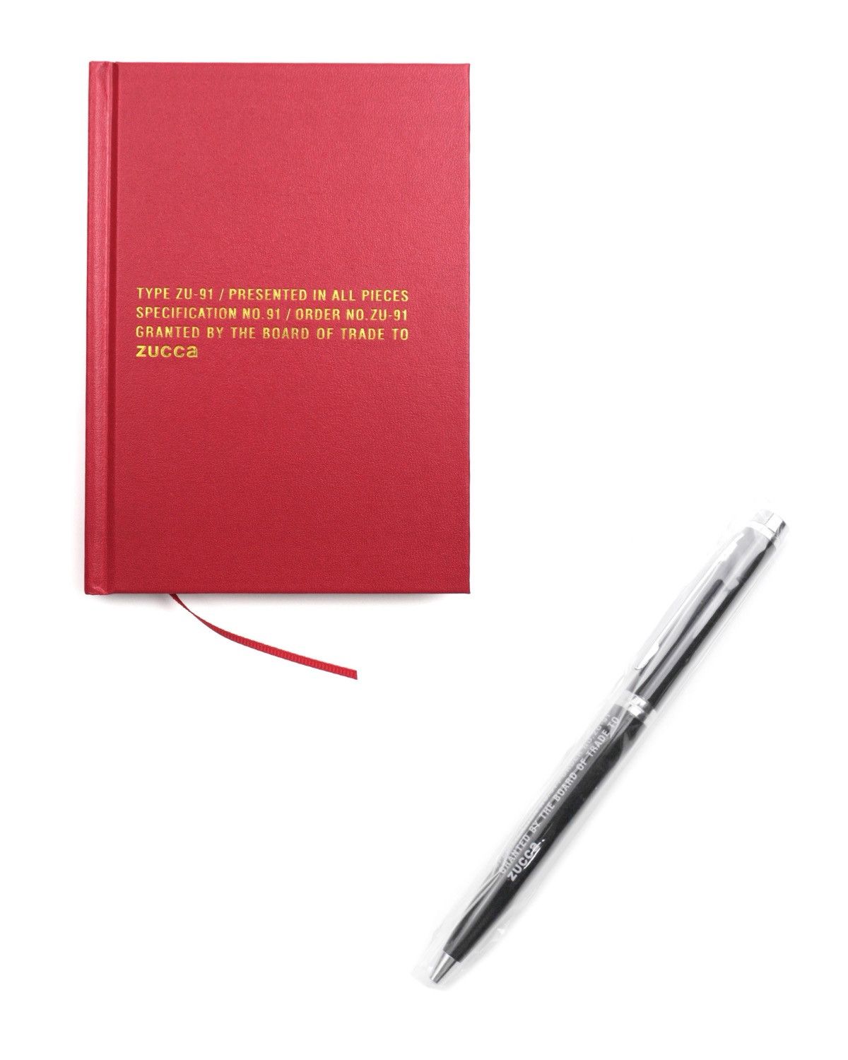 CABANE DE ZUCCA “BOARD OF TRADE” NOTEBOOK & PEN SET