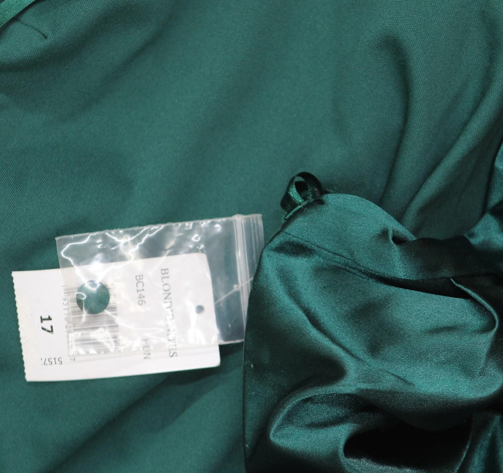 Other Blondie Nites Open-back Halter Dress Bc146 Hunter Green 17 Size M / US 6-8 / IT 42-44 - 3 Thumbnail