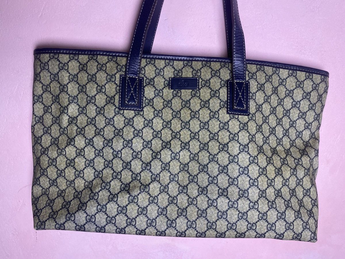 Gucci GUCCI GG Canvas with Leather Large tote bag Size ONE SIZE - 8 Thumbnail
