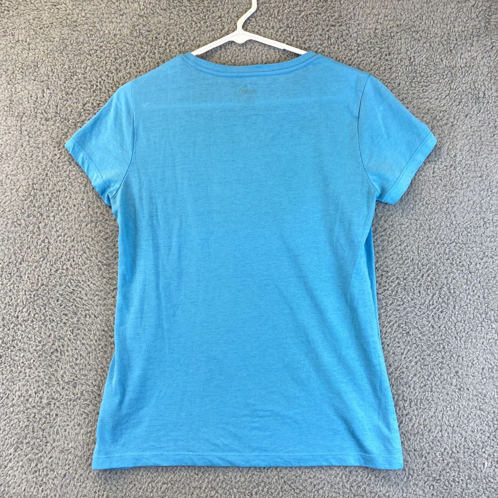 Puma PUMA Women's T-Shirt Athletic Cap Sleeve Size Medium M Blue Sports Casual Size M / US 6-8 / IT 42-44 - 7 Thumbnail