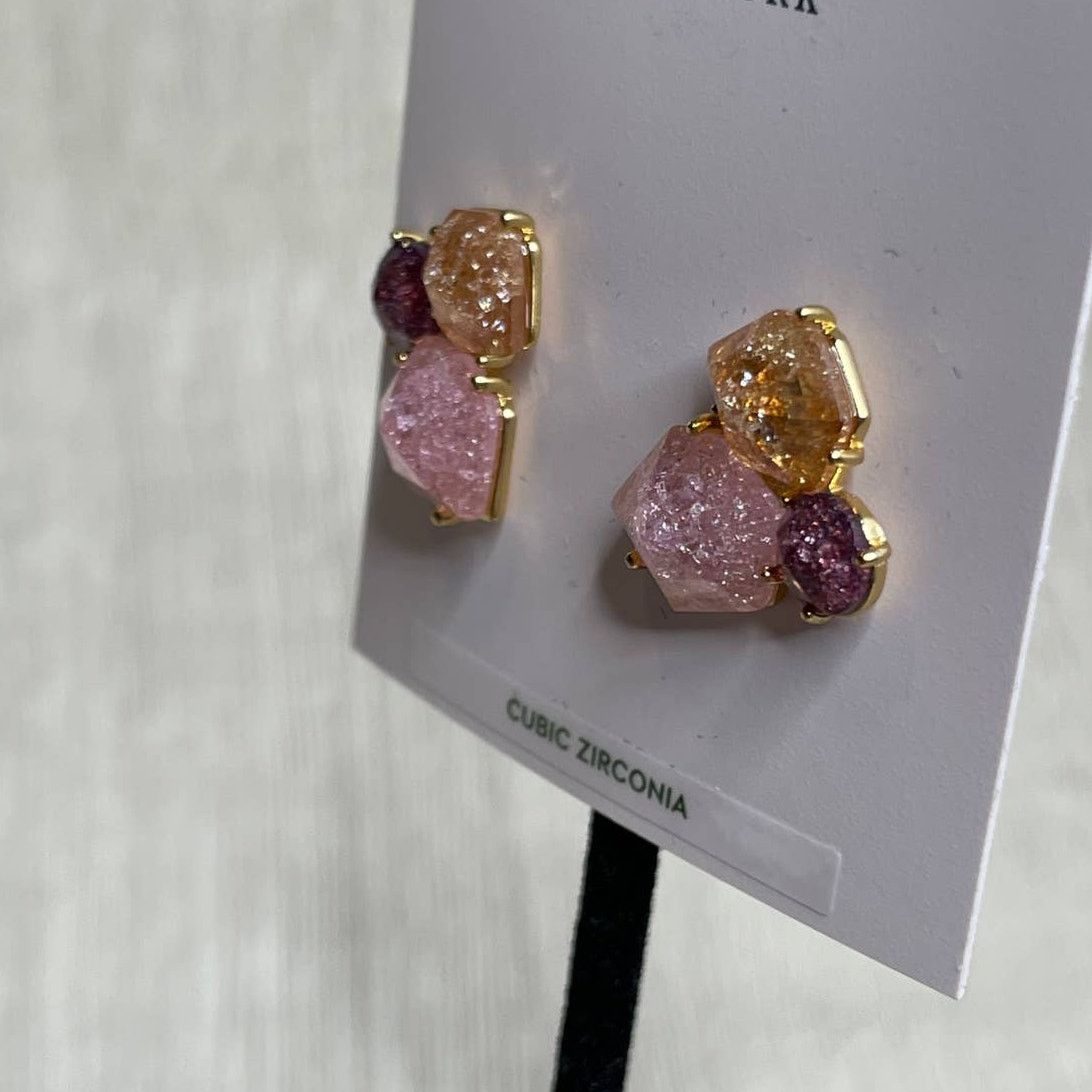 Kate Spade Kate Spade Cubic Zirconia Trio Stone Cluster Stud Earrings Size ONE SIZE - 5 Thumbnail