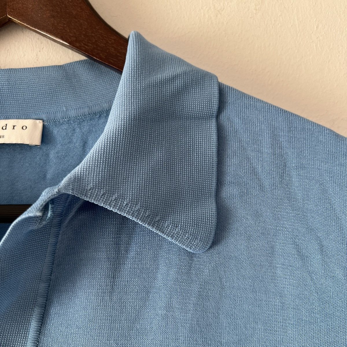 Sandro 🔥🔥 Sandro Paris Blue Knitted Polo Shirt Size US M / EU 48-50 / 2 - 3 Thumbnail