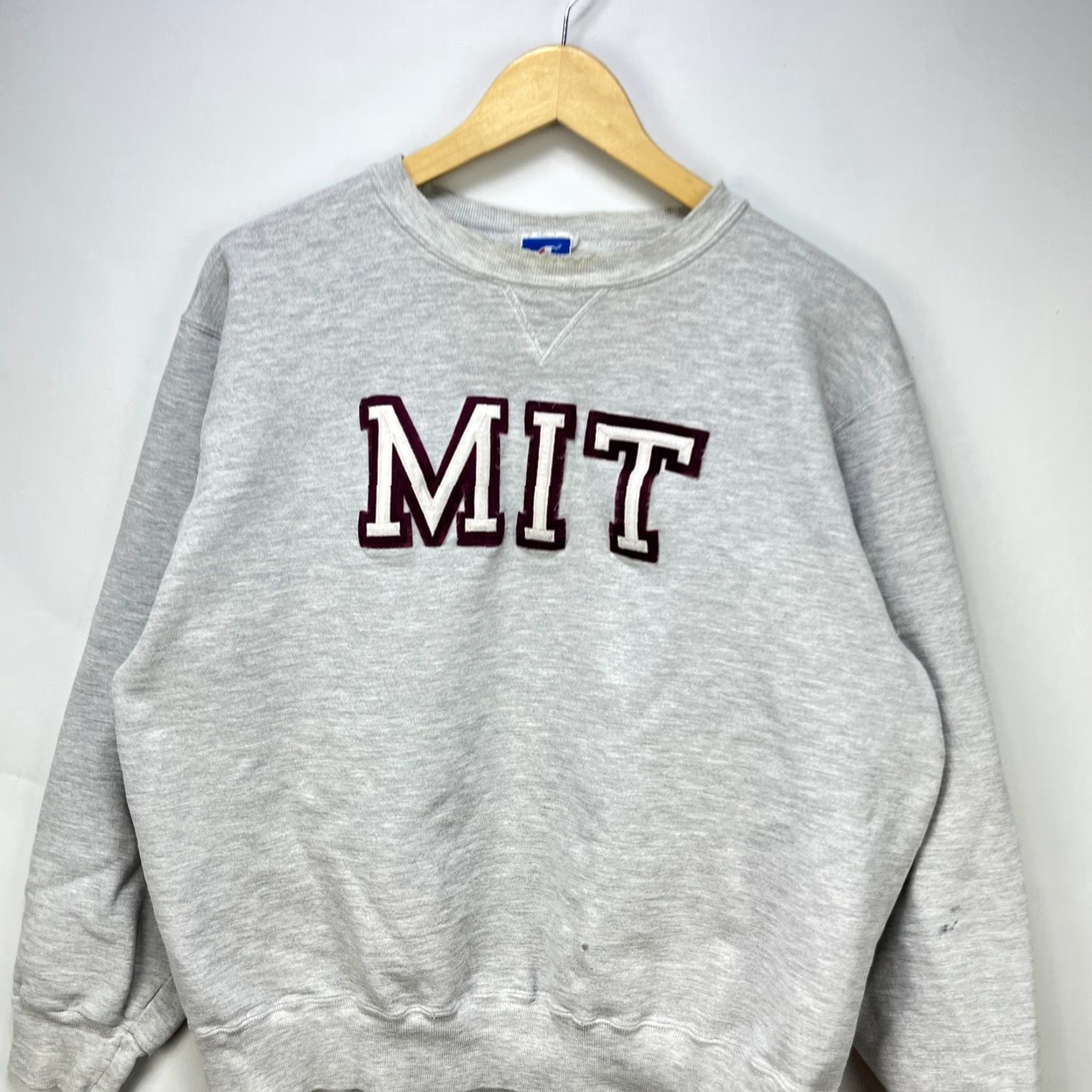 Champion VINTAGE Champion Sweatshirt Shirt Men M Gray 90s Pullover Made in USA Massachusetts Size US M / EU 48-50 / 2 - 2 Thumbnail