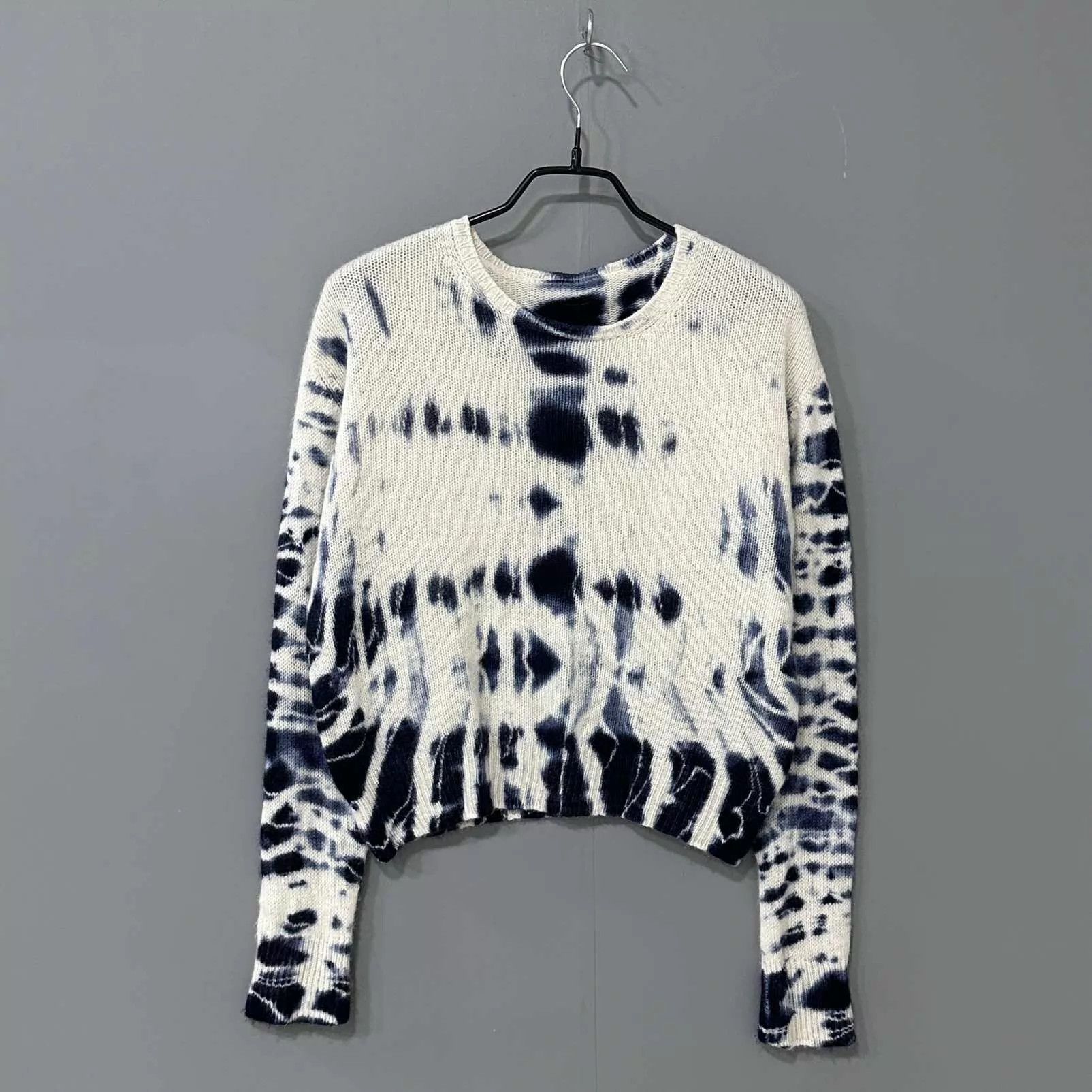 Dior Dior blue white tie-dye cashmere sweater size 36 Size XS / US 0-2 / IT 36-38 - 2 Thumbnail