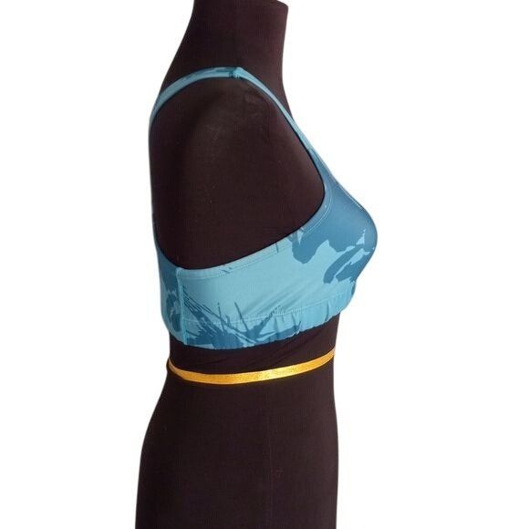 Under Armour Under Armour Size M 34 36 Womens Sports Bra Blue Camo Print Size ONE SIZE - 4 Thumbnail